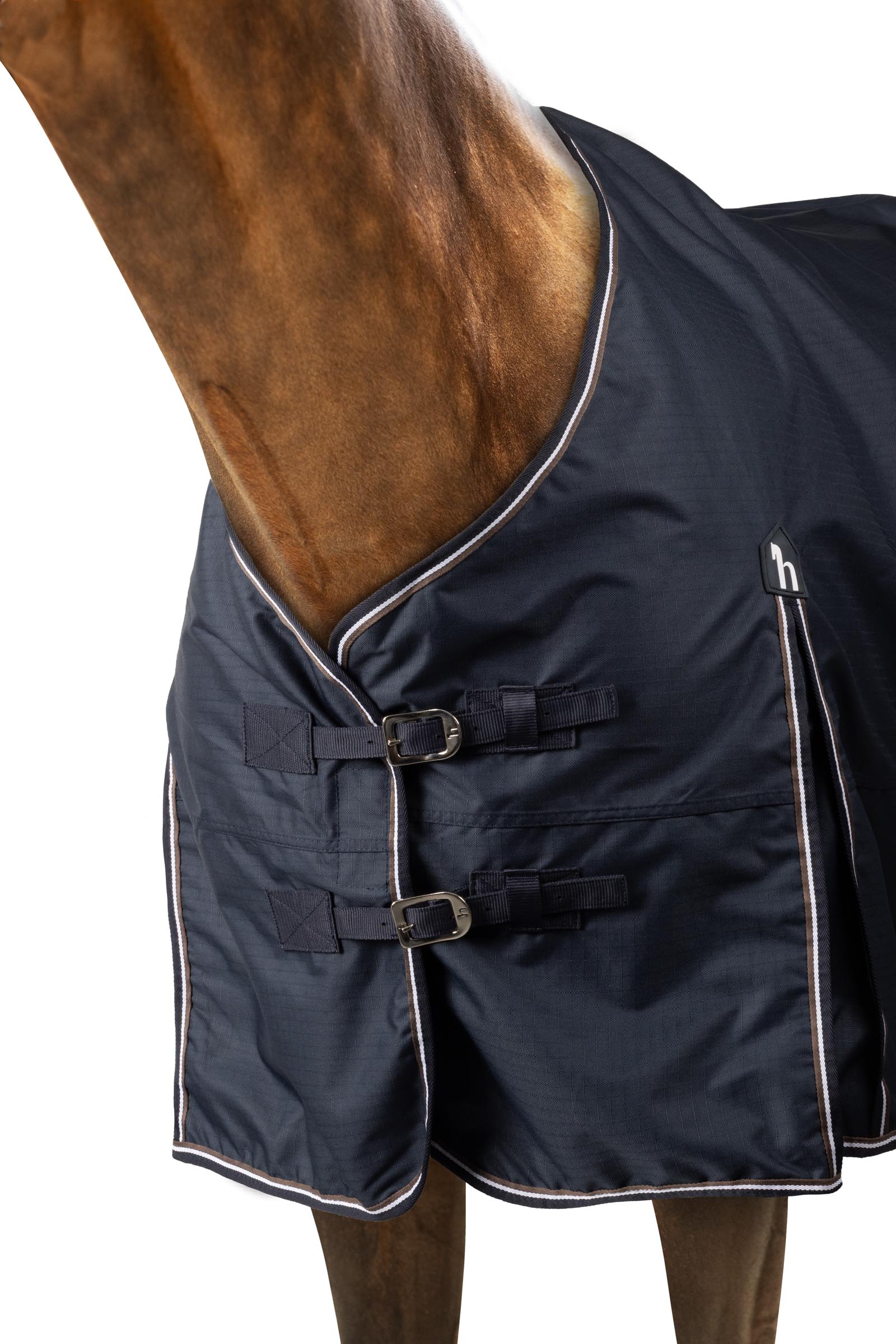 Horze Glasgow Couverture d'ext&eacute;rieur avec doublure polaire et &eacute;l&eacute;ments r&eacute;fl&eacute;chissants