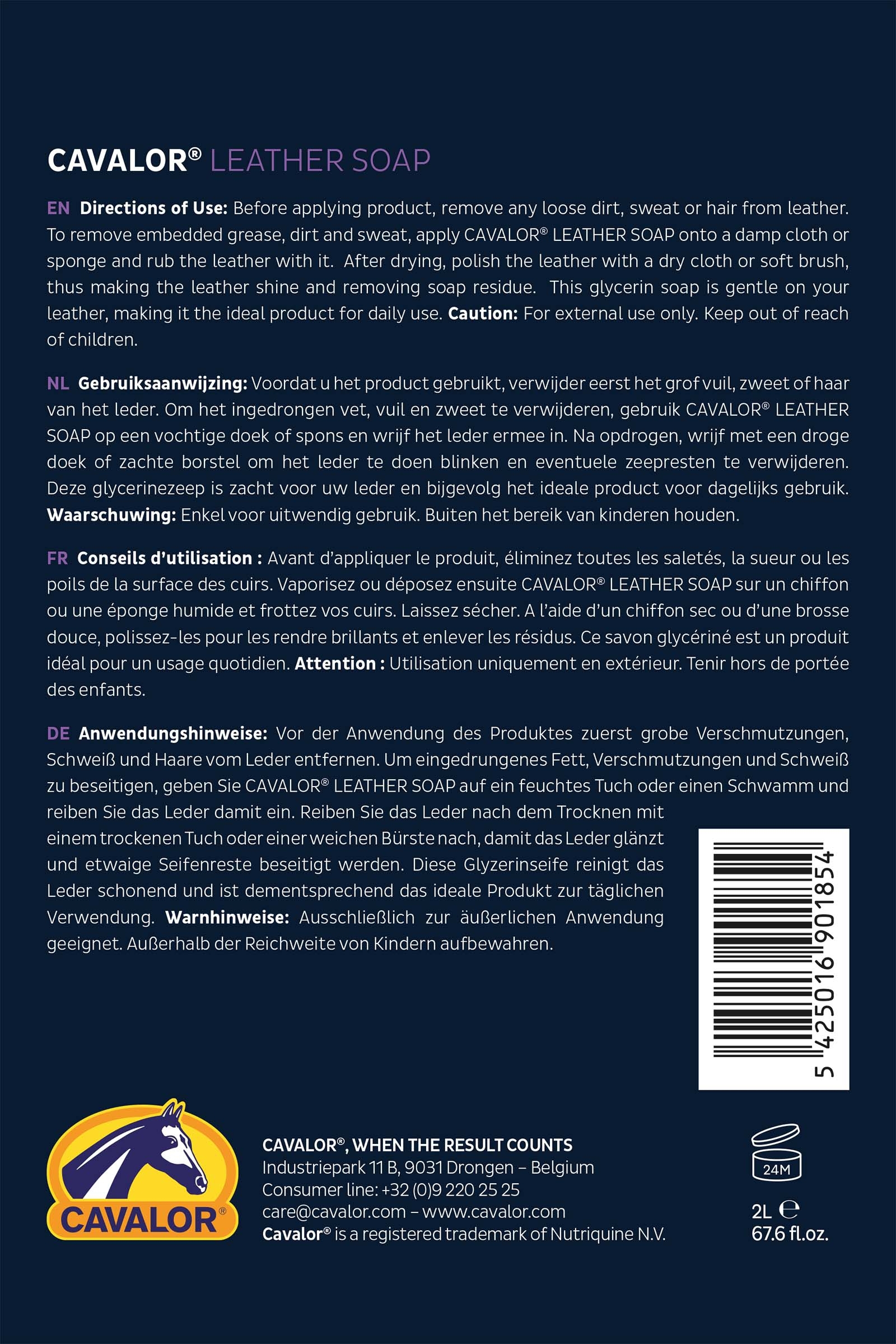 Cavalor Leather Soap Spray Limited Edition, 2l