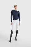 Tommy Hilfiger Equestrian T-Shirt de concours &agrave; manches longues pour femmes