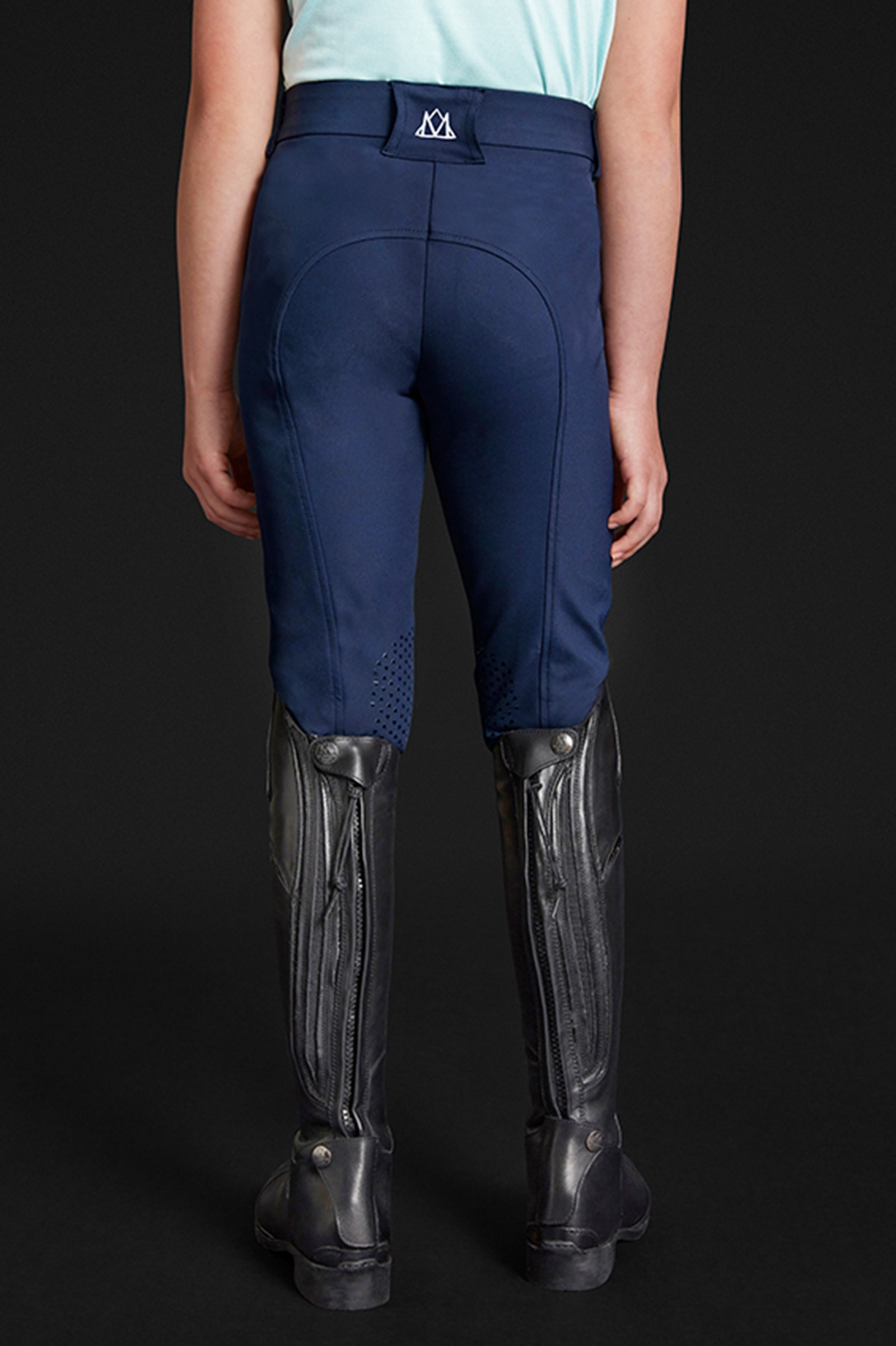 Pantalon d'équitation à basanes Grip Mountain Horse Crown pour enfants