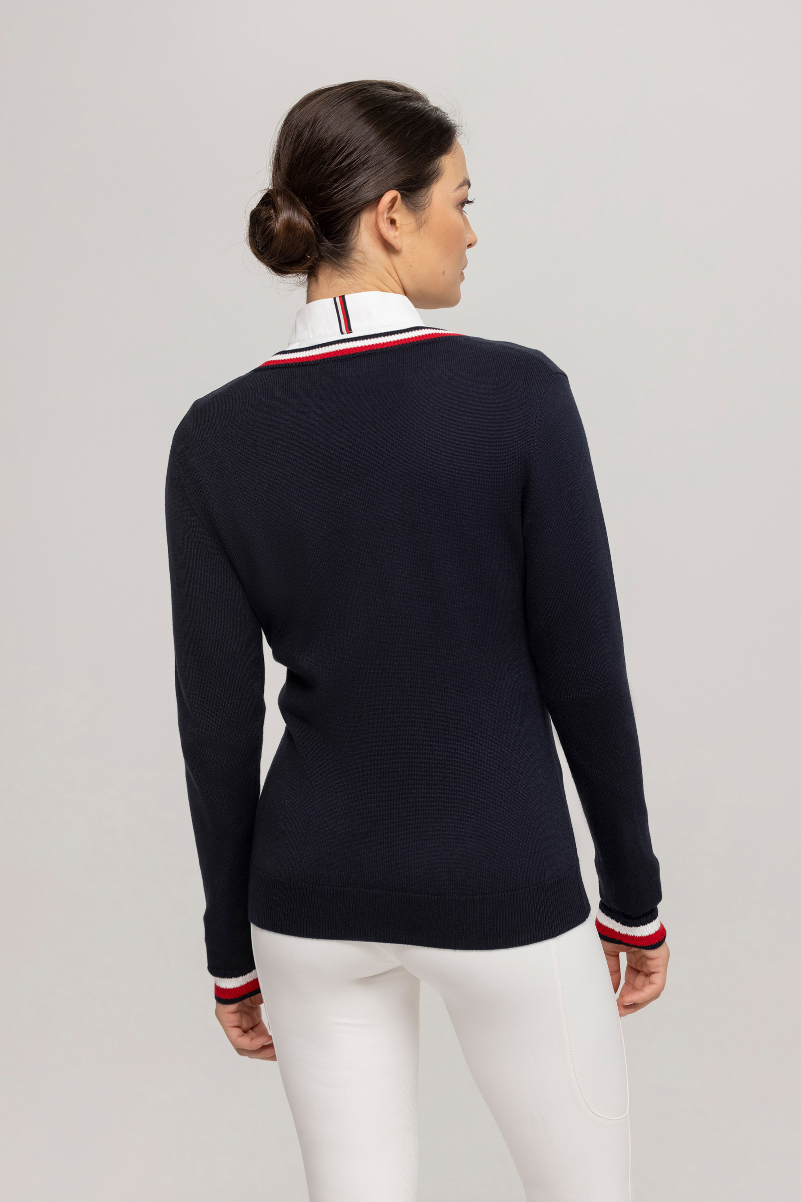Tommy Hilfiger Equestrian Indiana pull col en V pour femme