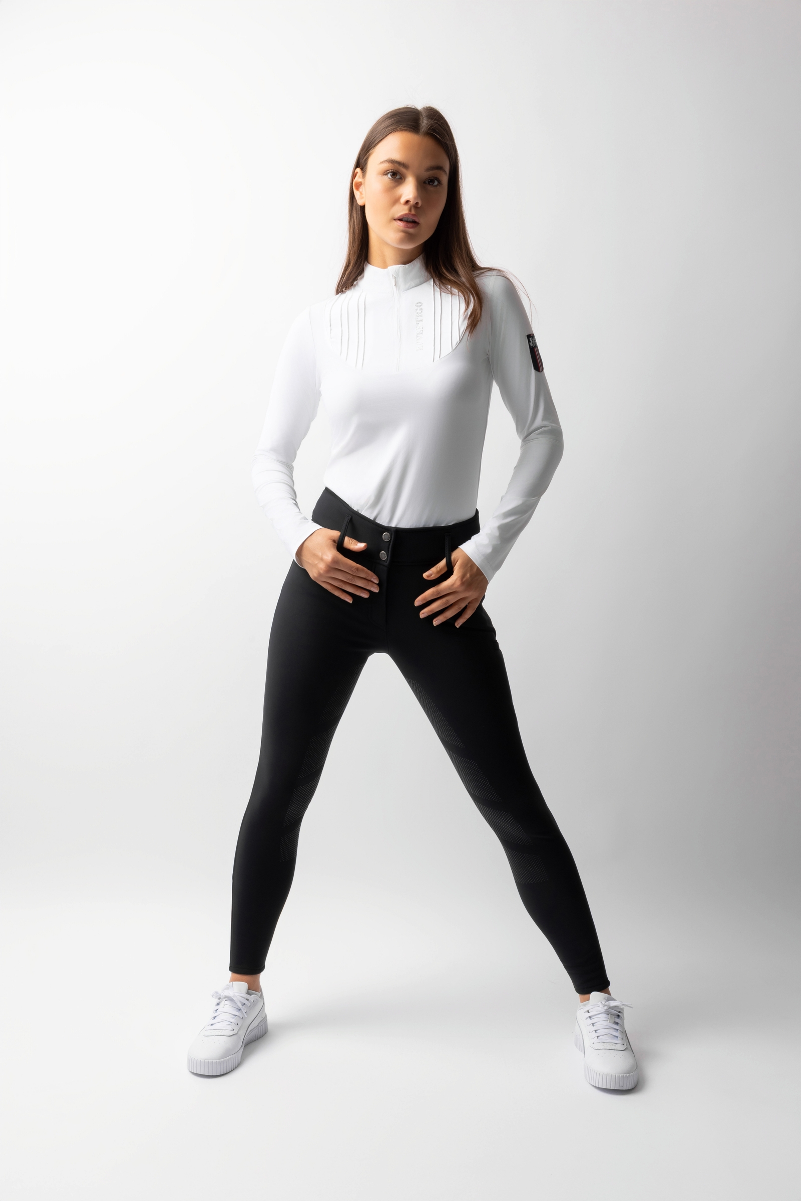 B Vertigo Tiffany II Pantalon d'équitation thermique pour femmes avec fond intégral