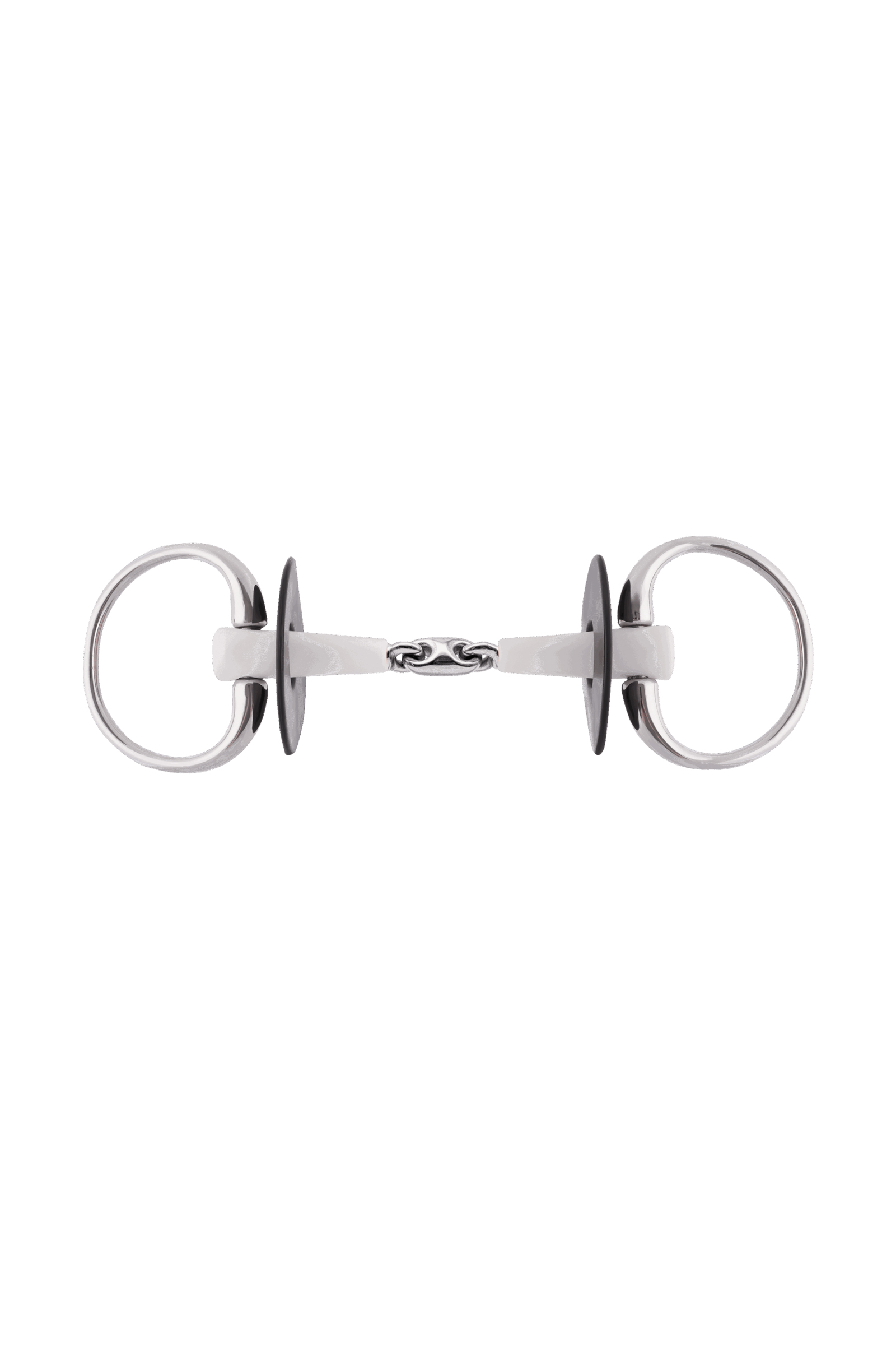 Mors de filet Sprenger Nathe à Olives Double Brisure 18 mm (anneaux 70 mm)