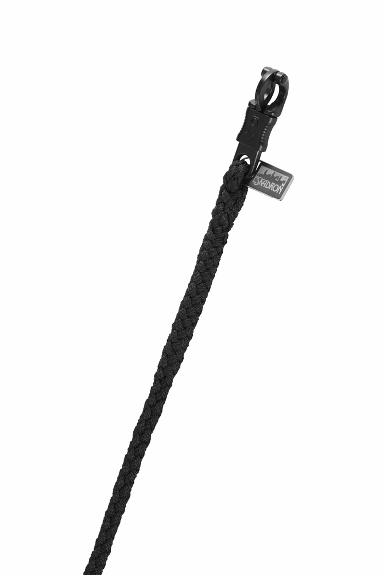 Black Eskadron Dynamics AW25 longe avec mousqueton de s&eacute;curit&eacute; standard