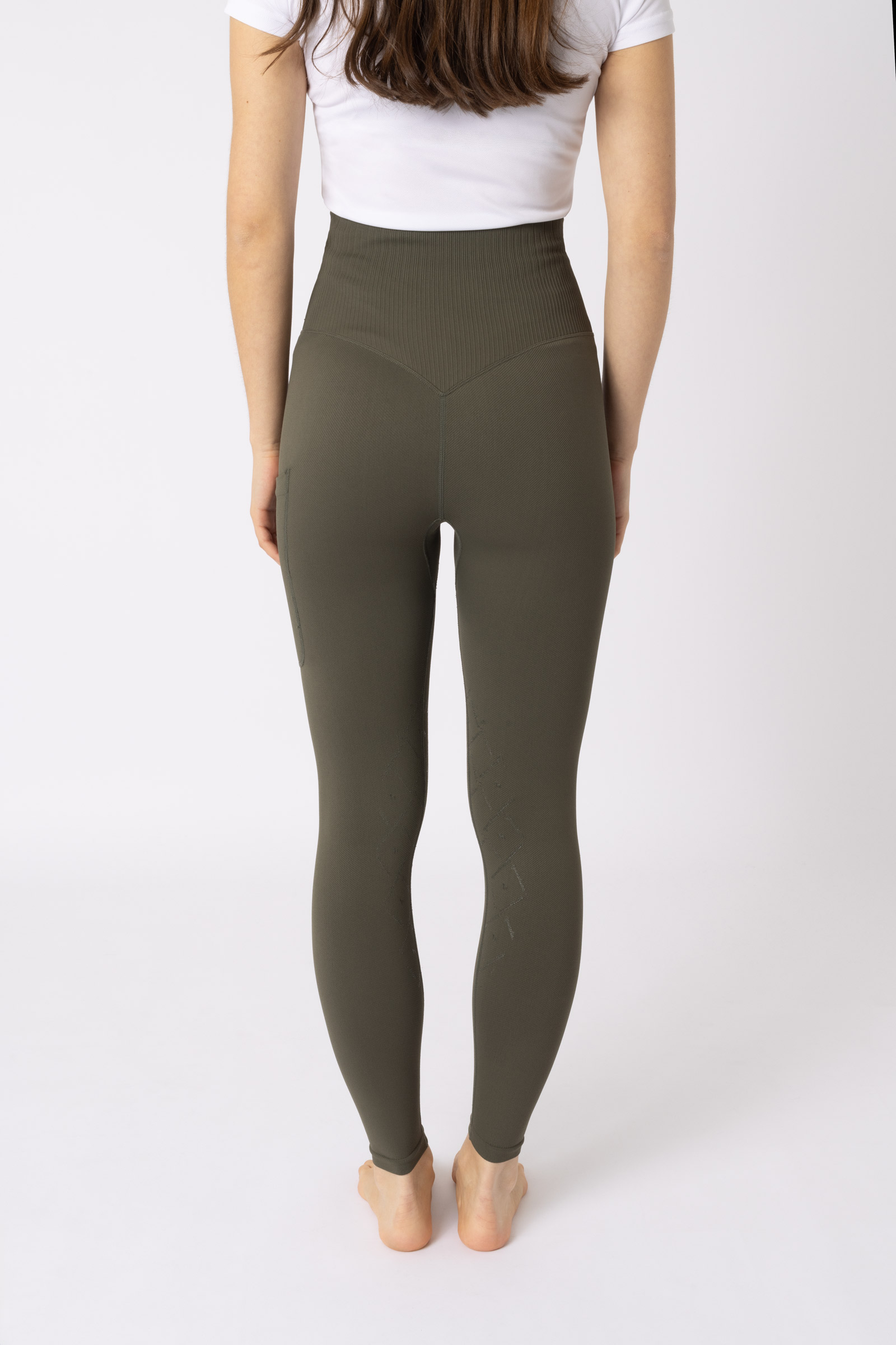 Leggings d'équitation basanes grip sans coutures Horze Janine avec poche pour téléphone, femme