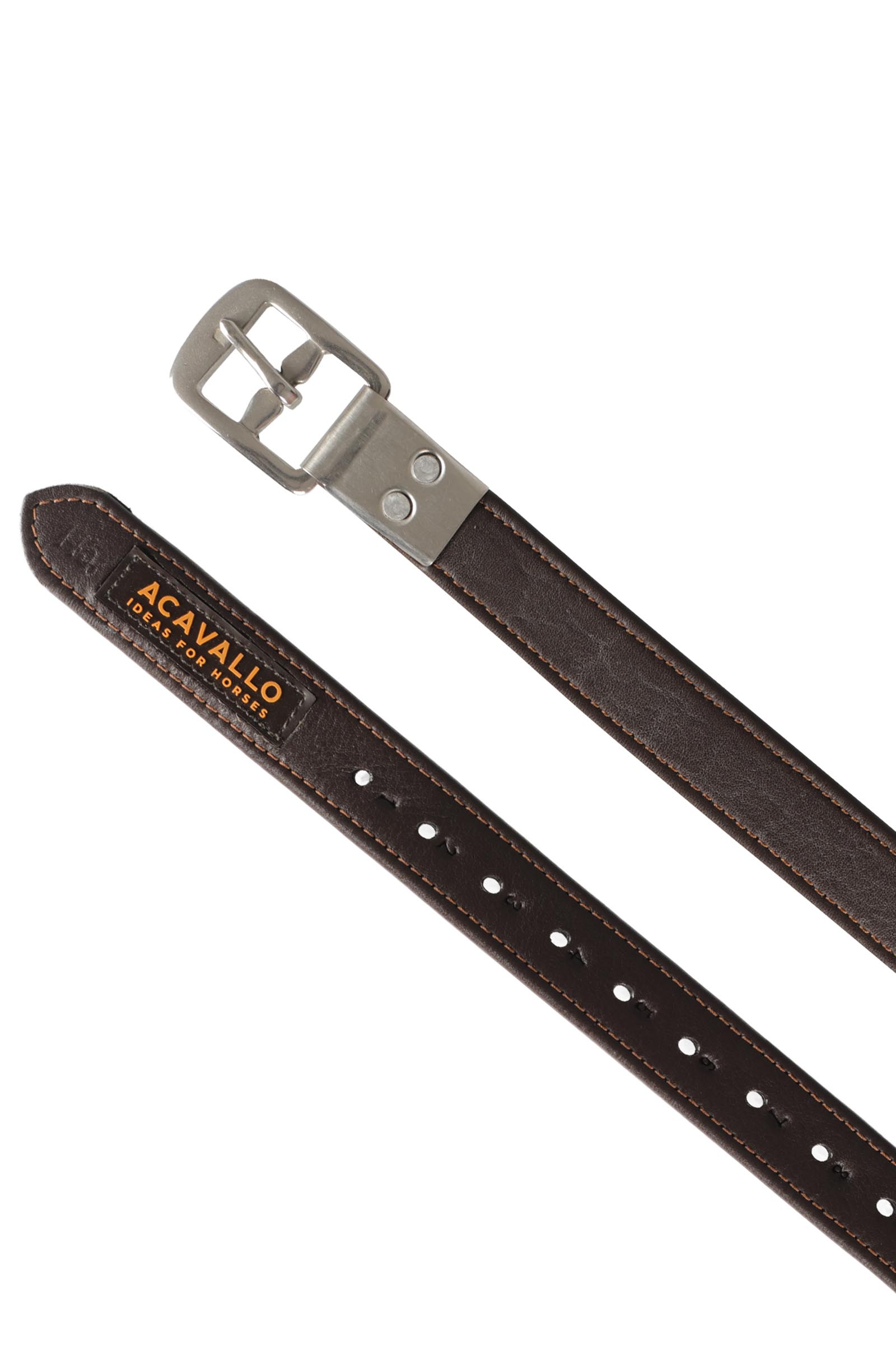 Dark Brown Acavallo &Eacute;trivi&egrave;res en cuir de veau avec boucle int&eacute;gr&eacute;e