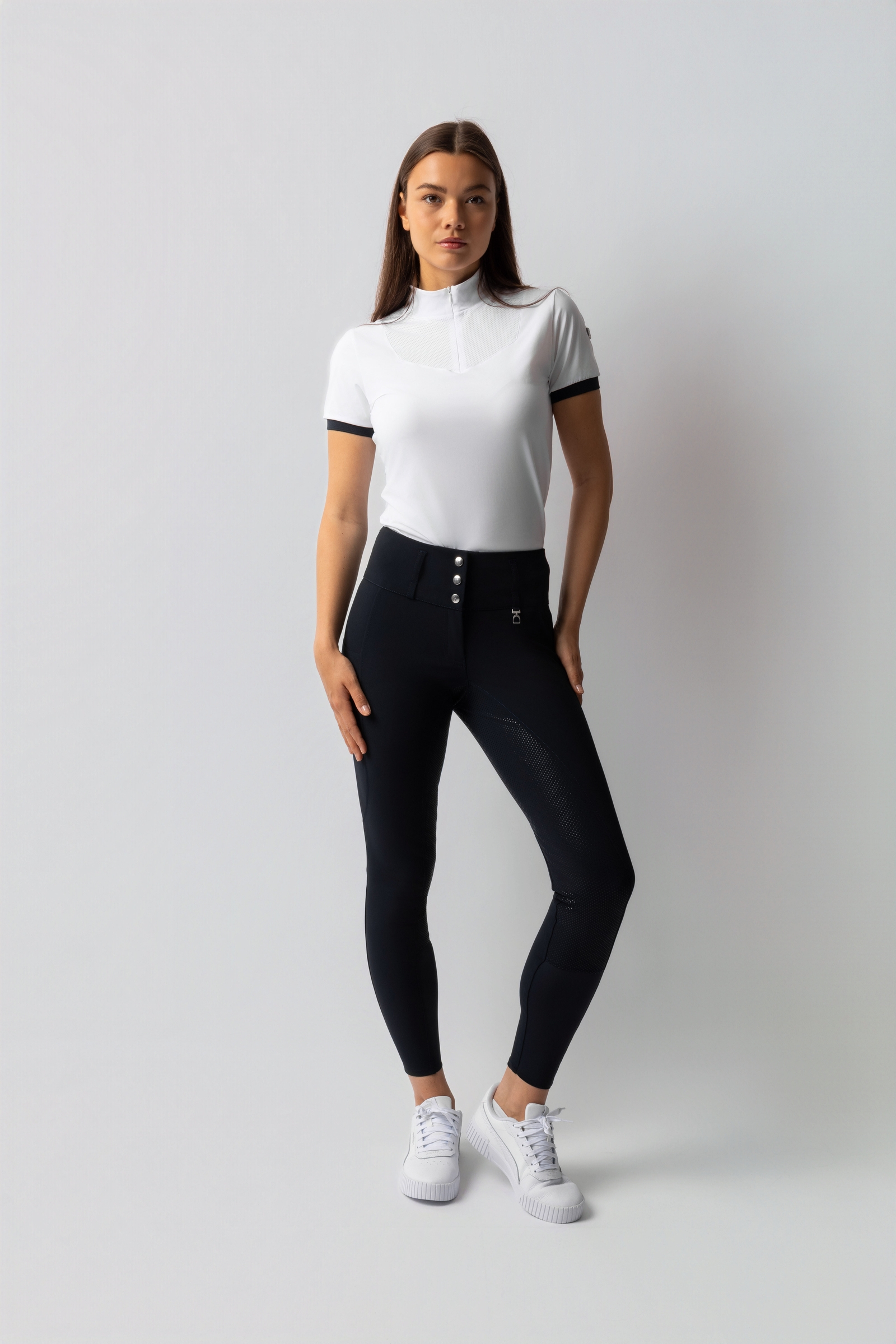 Horze Leonie pantalon d'équitation femme à fond intégral en silicone UPF 40+