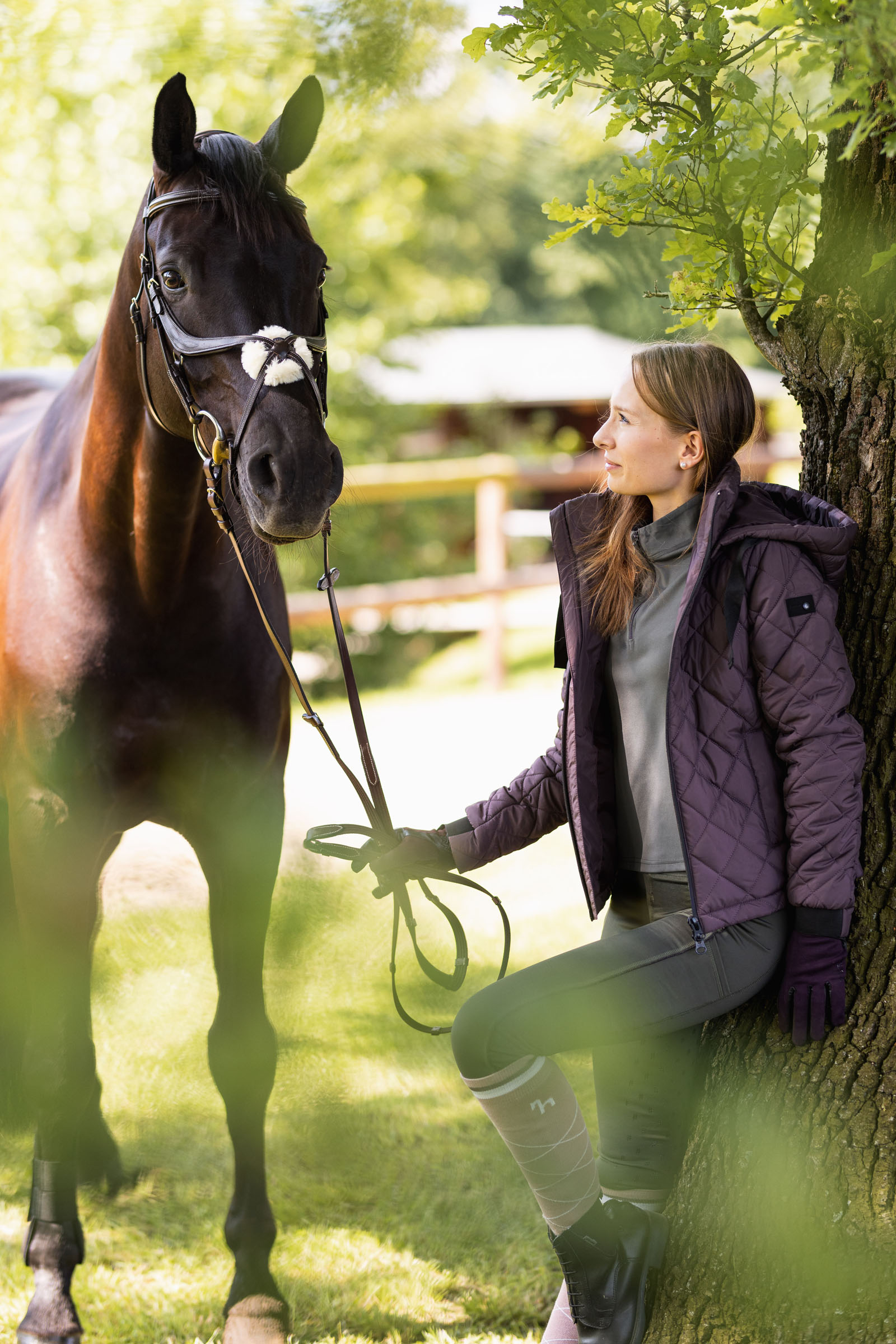Doudoune d'&eacute;quitation pour femme Horze Jeune Cavalier IMELDA
