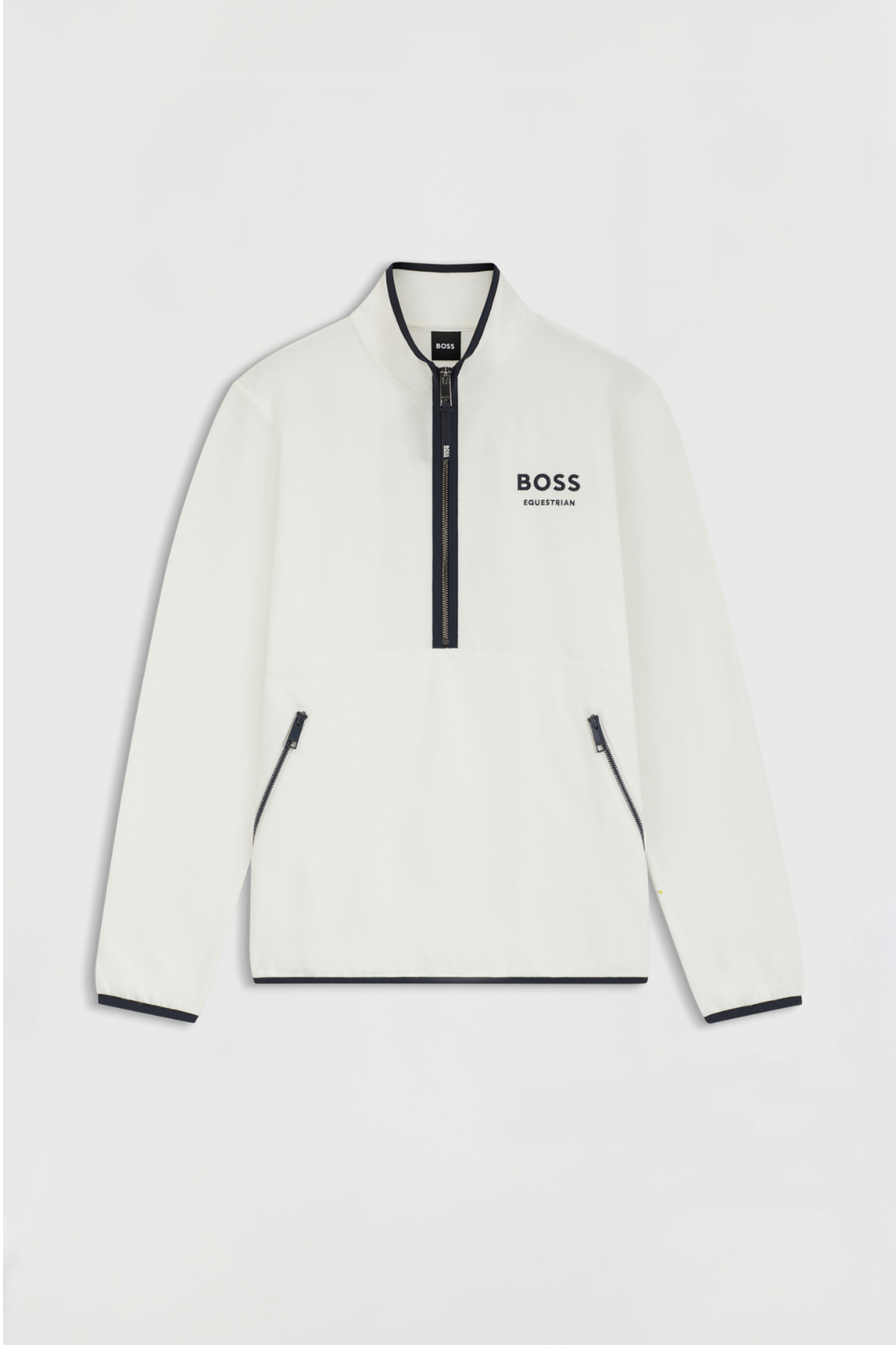 Soft Cream Boss Fedora Felpa femme demi-zip