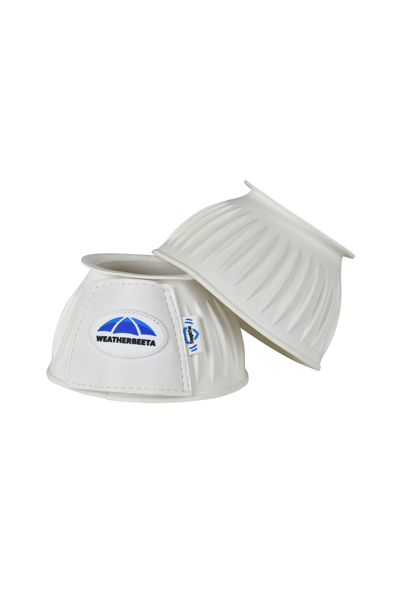 White/White Weatherbeeta Tough-Tec Prime Cloches cheval en caoutchouc