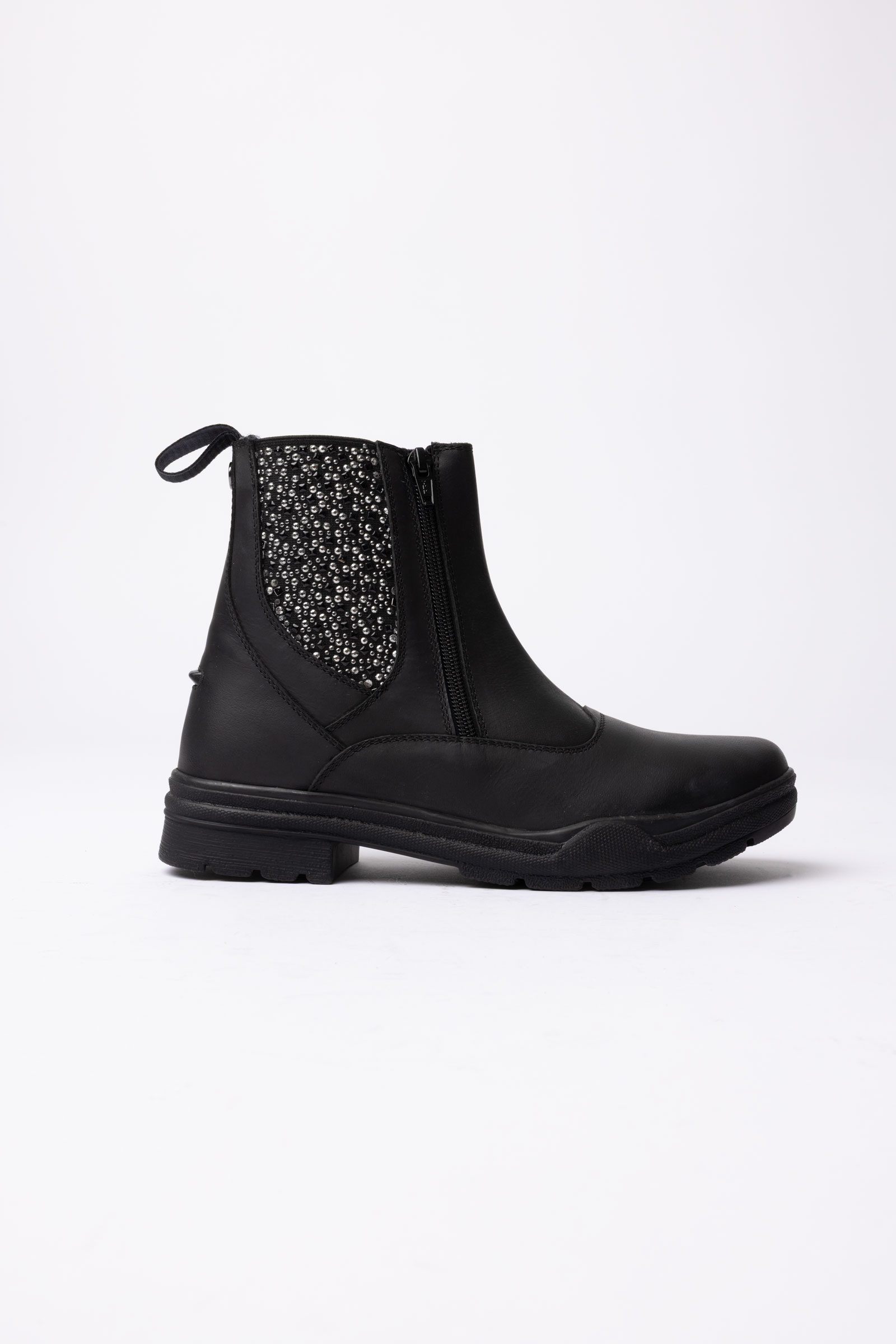 Horze Sporty boots jodhpur en cuir v&eacute;gan avec &eacute;l&eacute;ments effet cristal