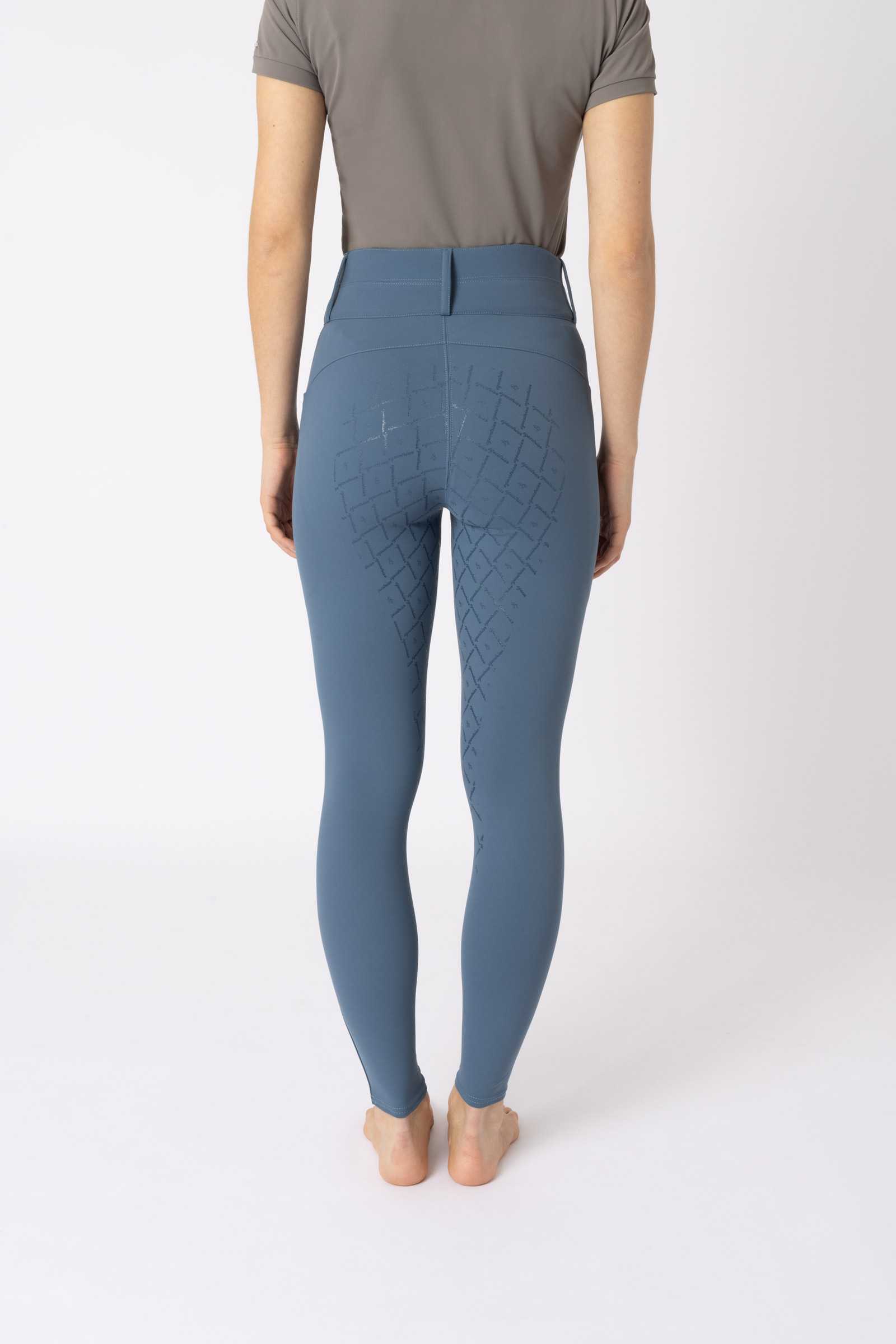 Pantalon d'&eacute;quitation taille haute fond int&eacute;gral grip Horze Sophie, femme
