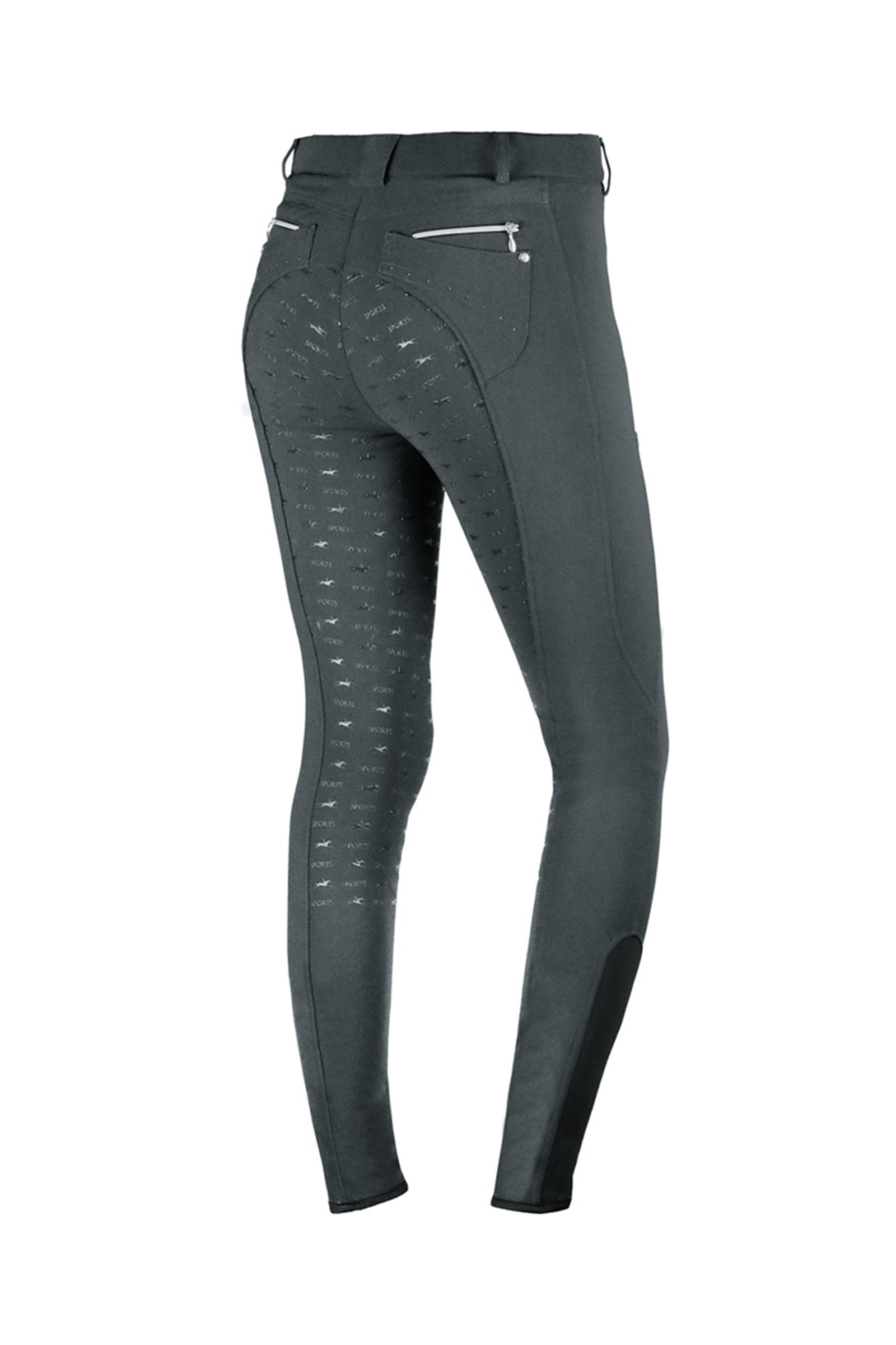 Graphite Dark grey Pantalon d'&eacute;quitation fond peau Victory Schockem&ouml;hle Sports