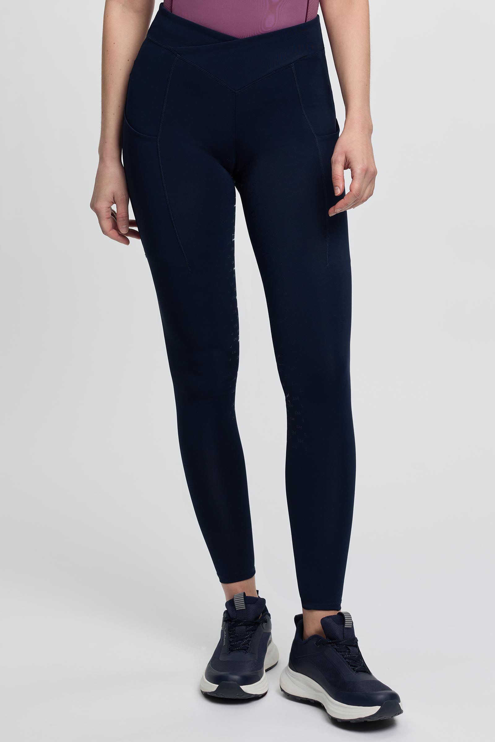 LeMieux Simone pantalon d&rsquo;&eacute;quitation femme pull on avec demi-si&egrave;ge crois&eacute;