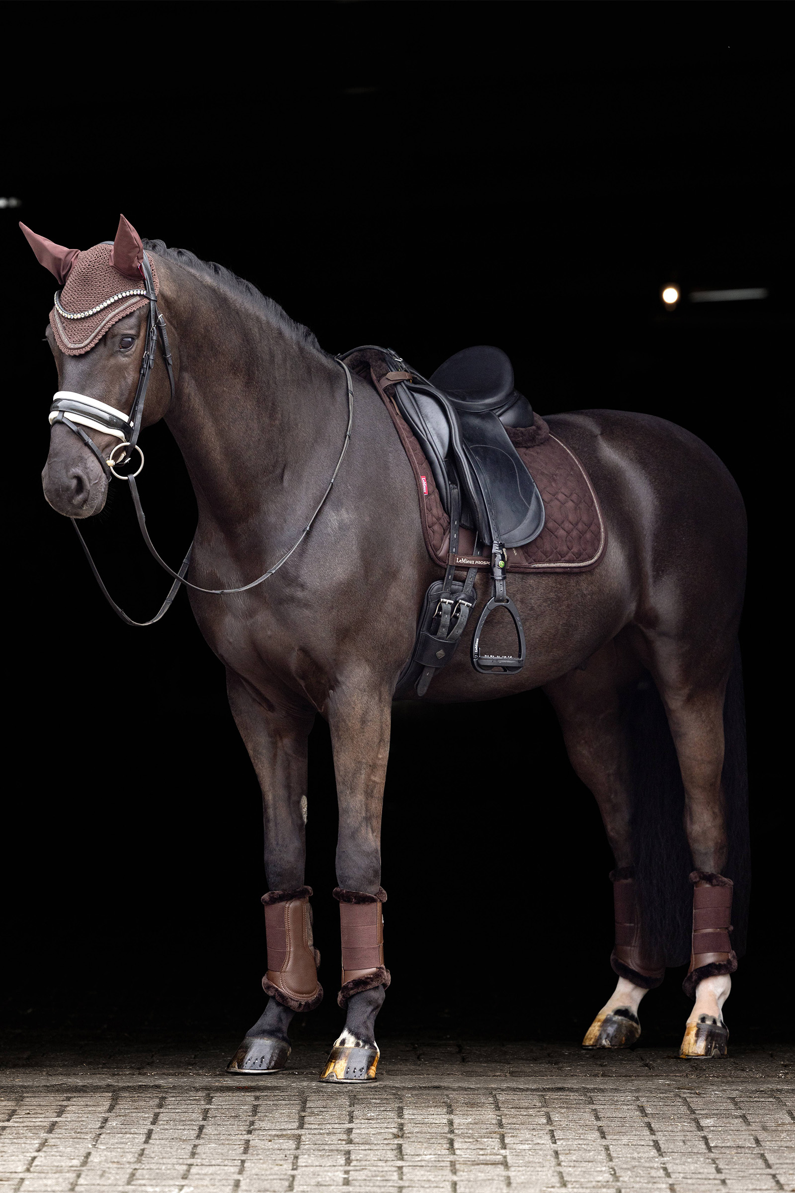 Tapis de selle de dressage LeMieux Daim Cristaux