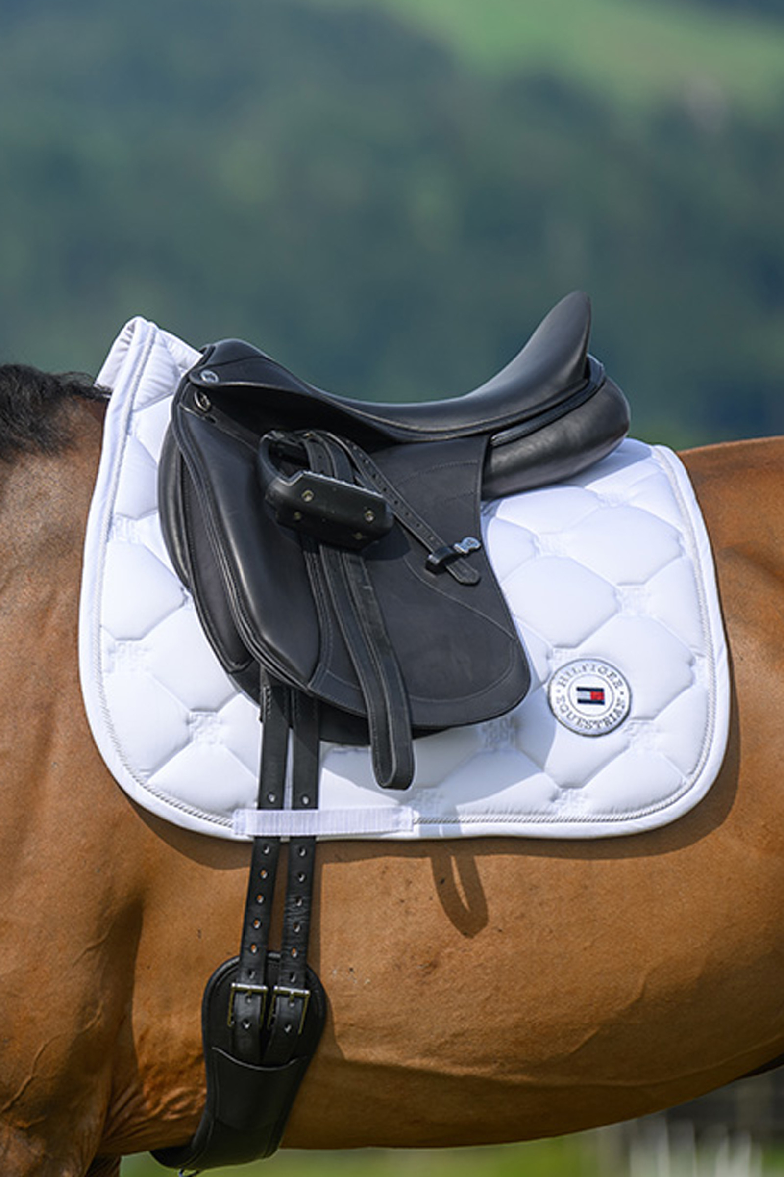 Optic White Tommy Hilfiger Equestrian Liberty tapis de dressage
