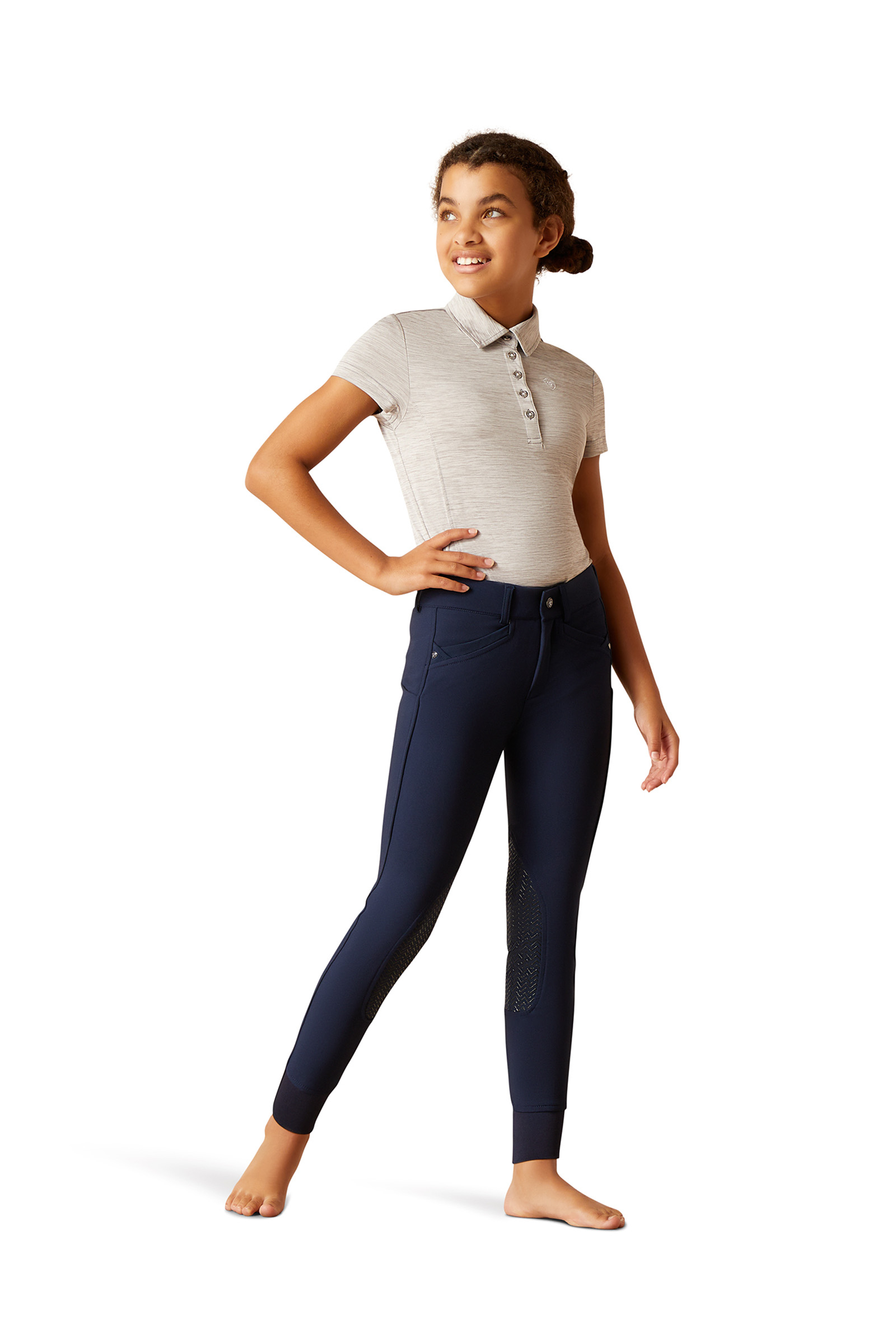 Ariat Pantalon d'Équitation Junior Prelude 2.0 avec Empiècements aux Genoux