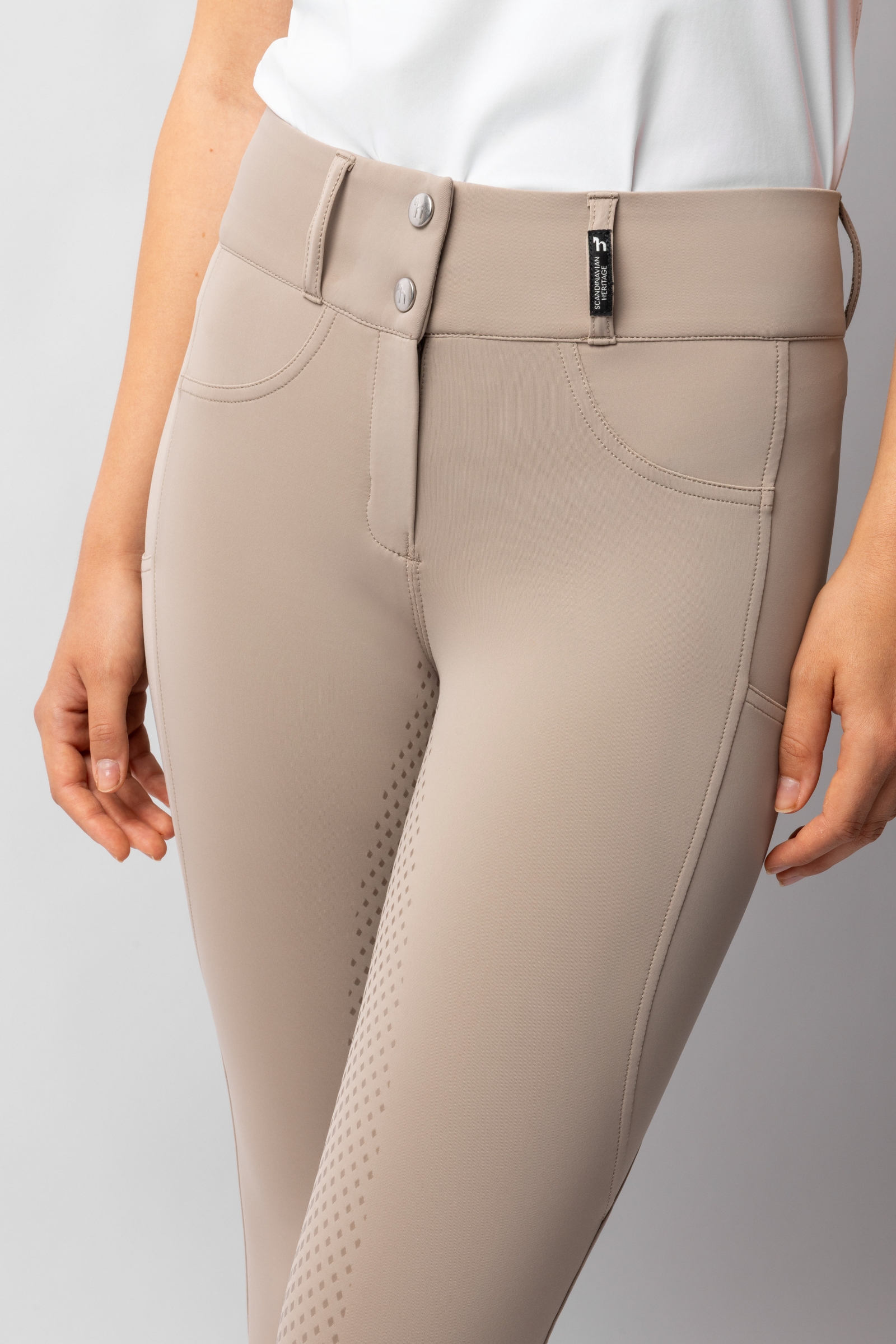 Horze Evelyn Pantalon d'équitation pour femme Full Grip UPF 50+