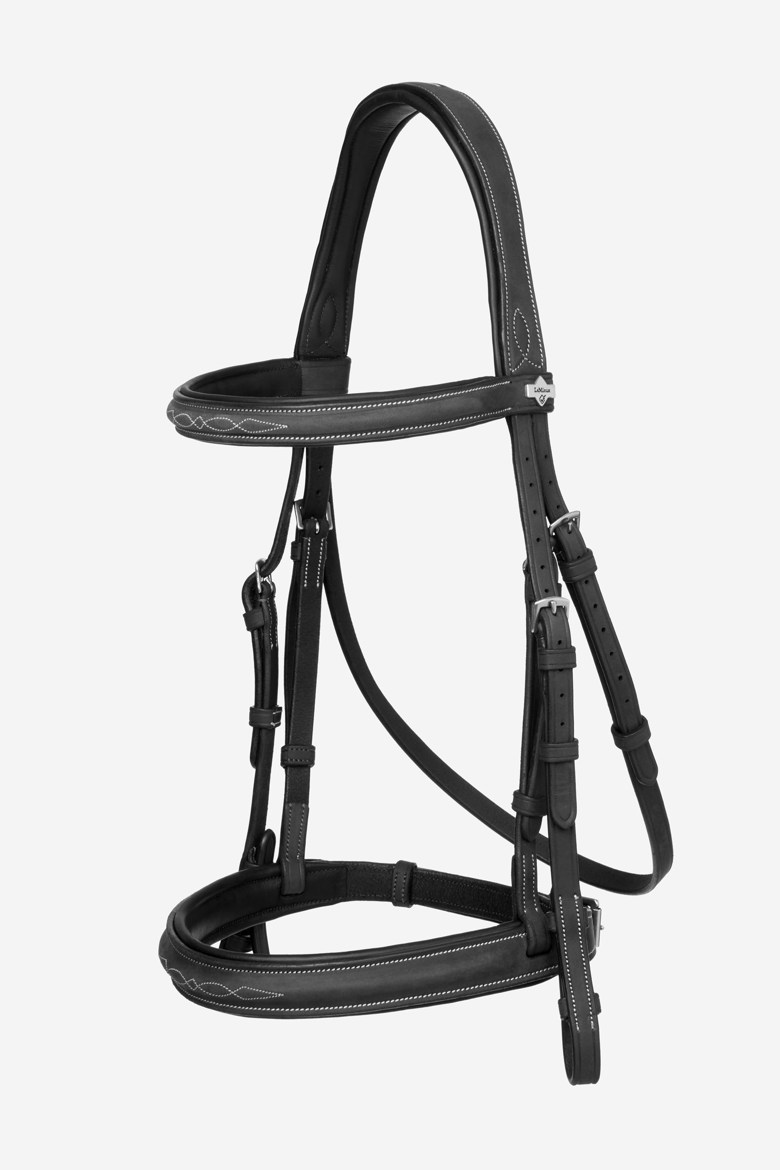 Black/Silver LeMieux Hunter Bridon Brodé