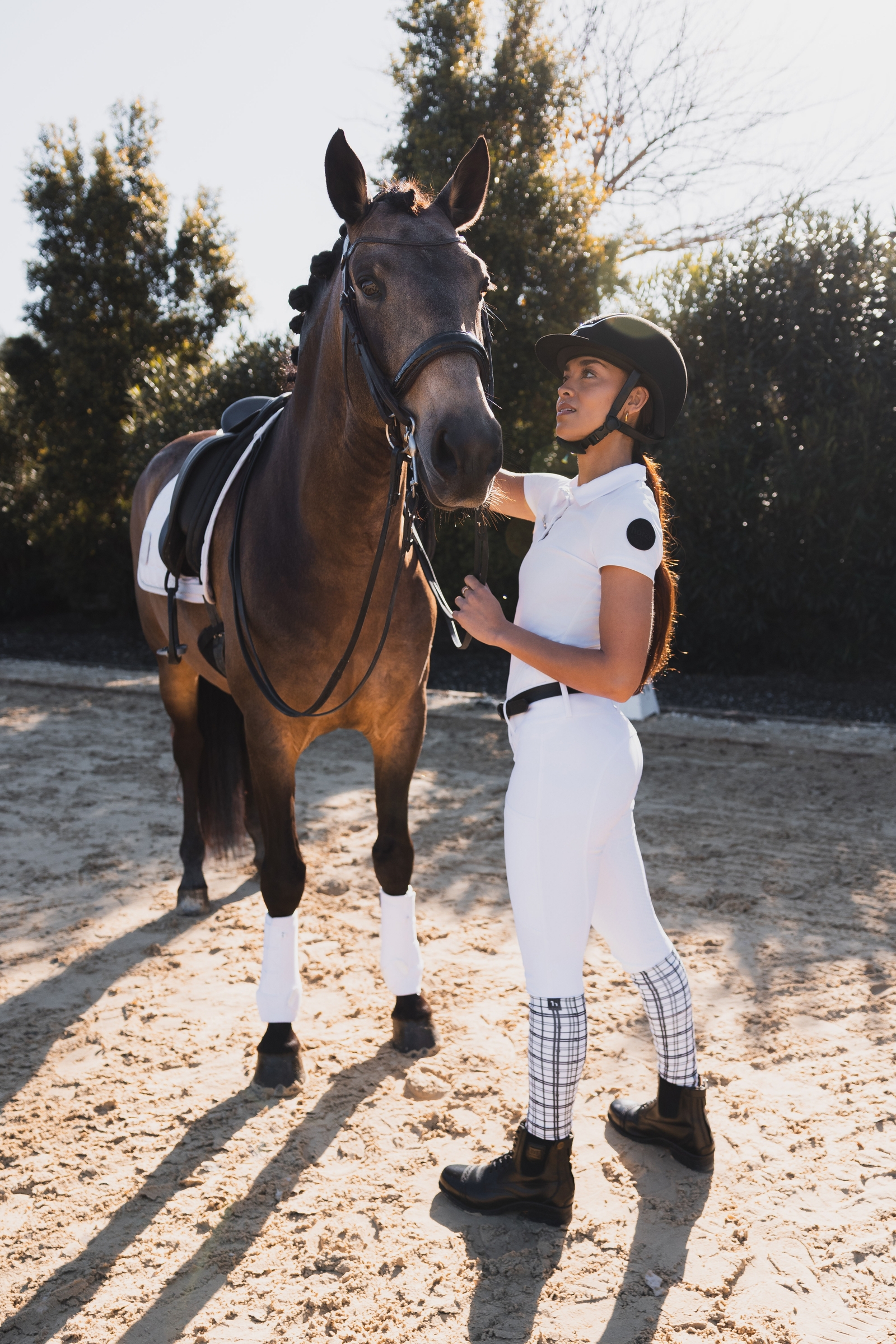 Horze Grand Prix Show Pantalon d'&eacute;quitation Full Grip UPF 50+