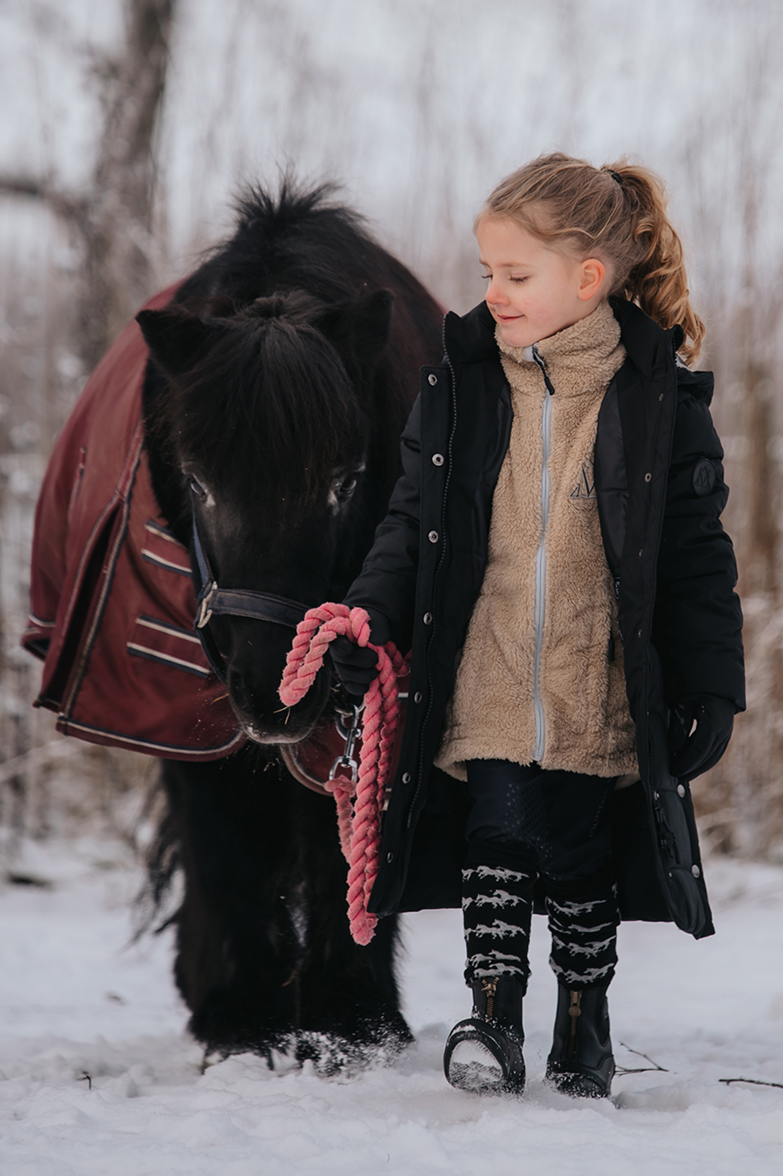 Mountain Horse Veste polaire Fuzzy pour enfants