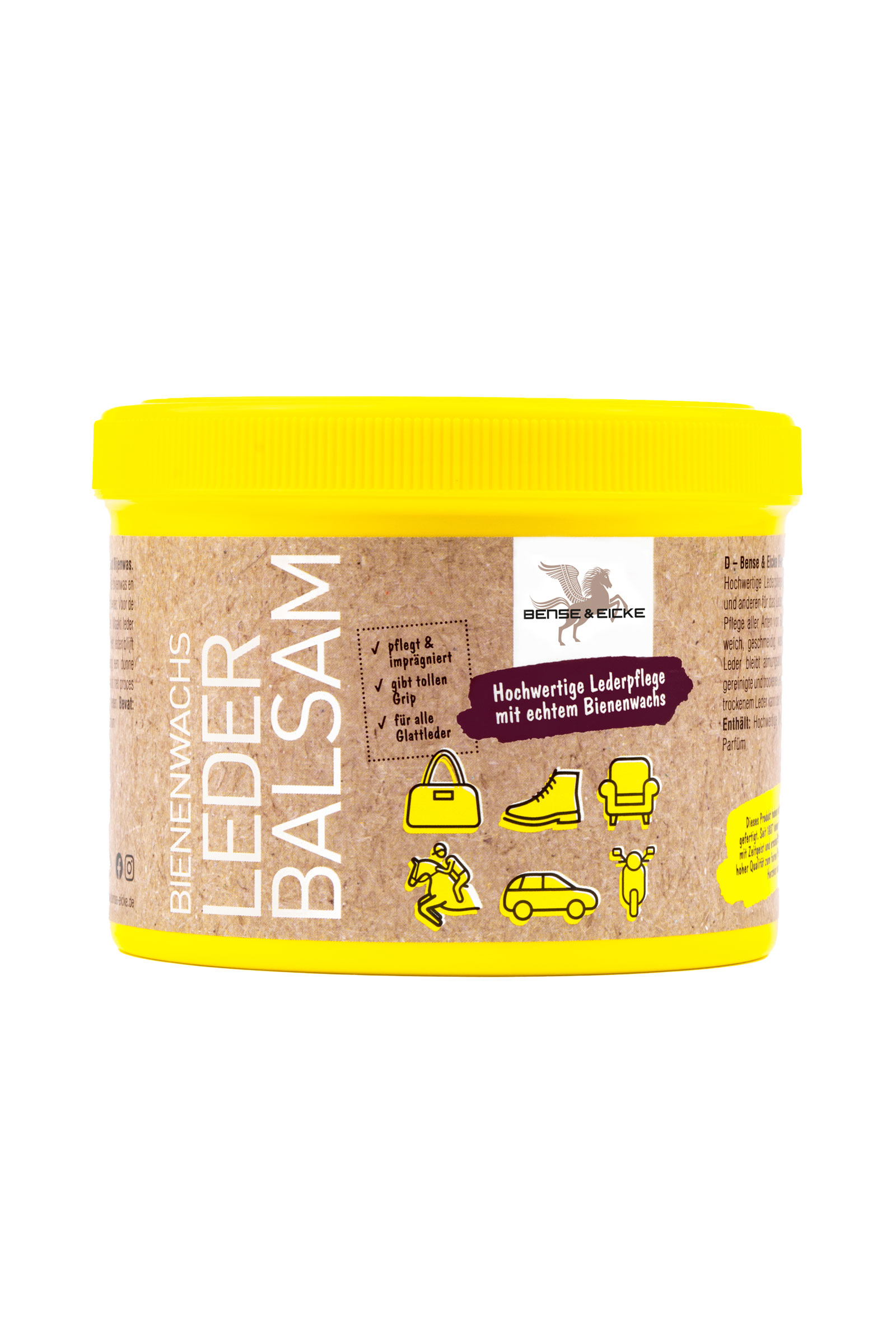 Bense & Eicke Baume cuir &agrave; la cire d'abeille, 500 ml