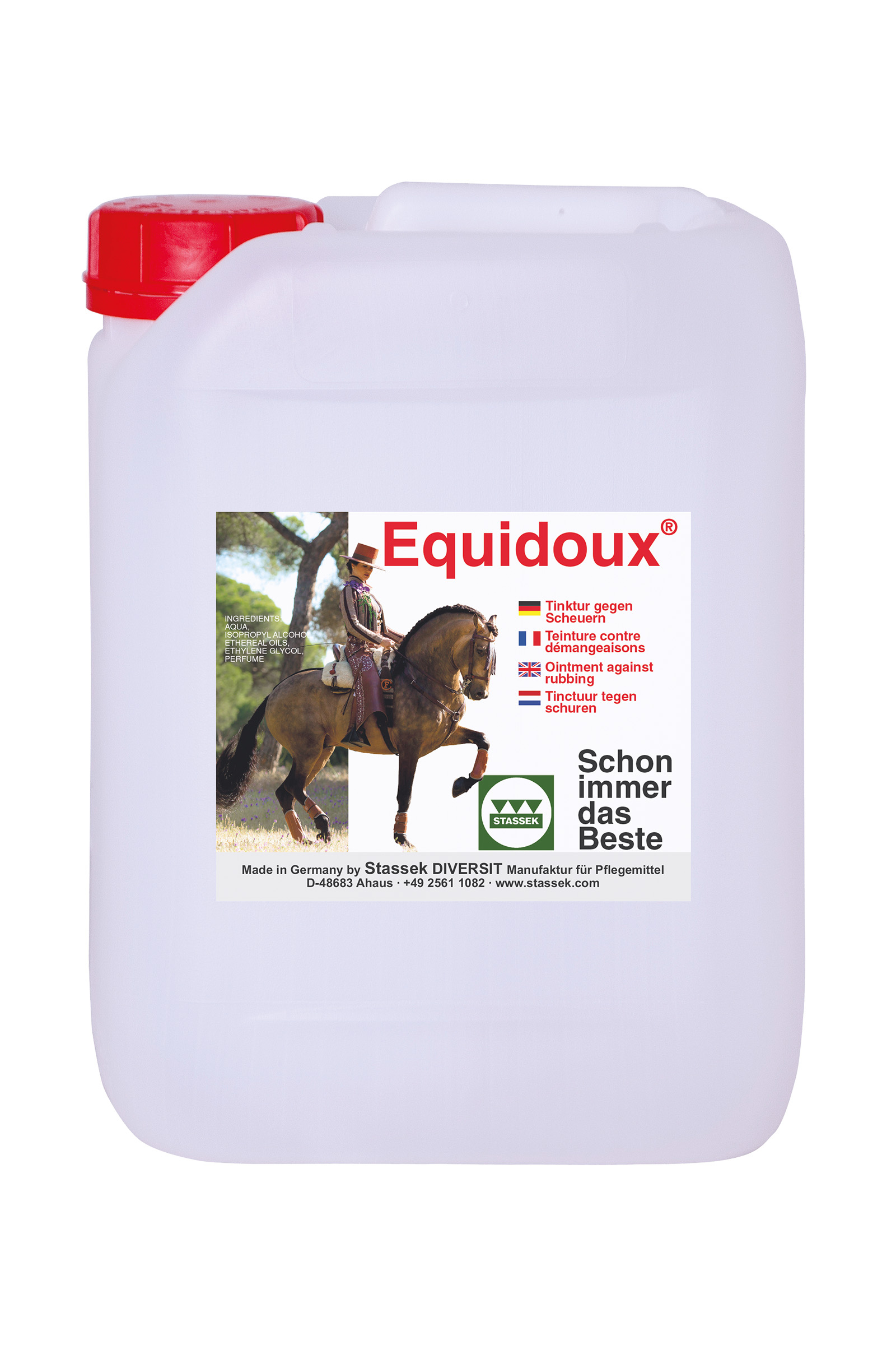 Teinture anti-démangeaisons Stassek Equidox, 5 litres