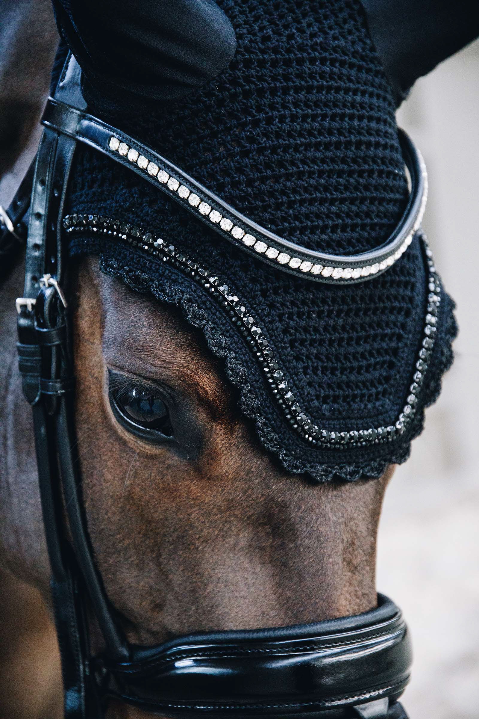 Bonnet anti-mouche Wellington stone & pearl Soundless Kentucky Horsewear