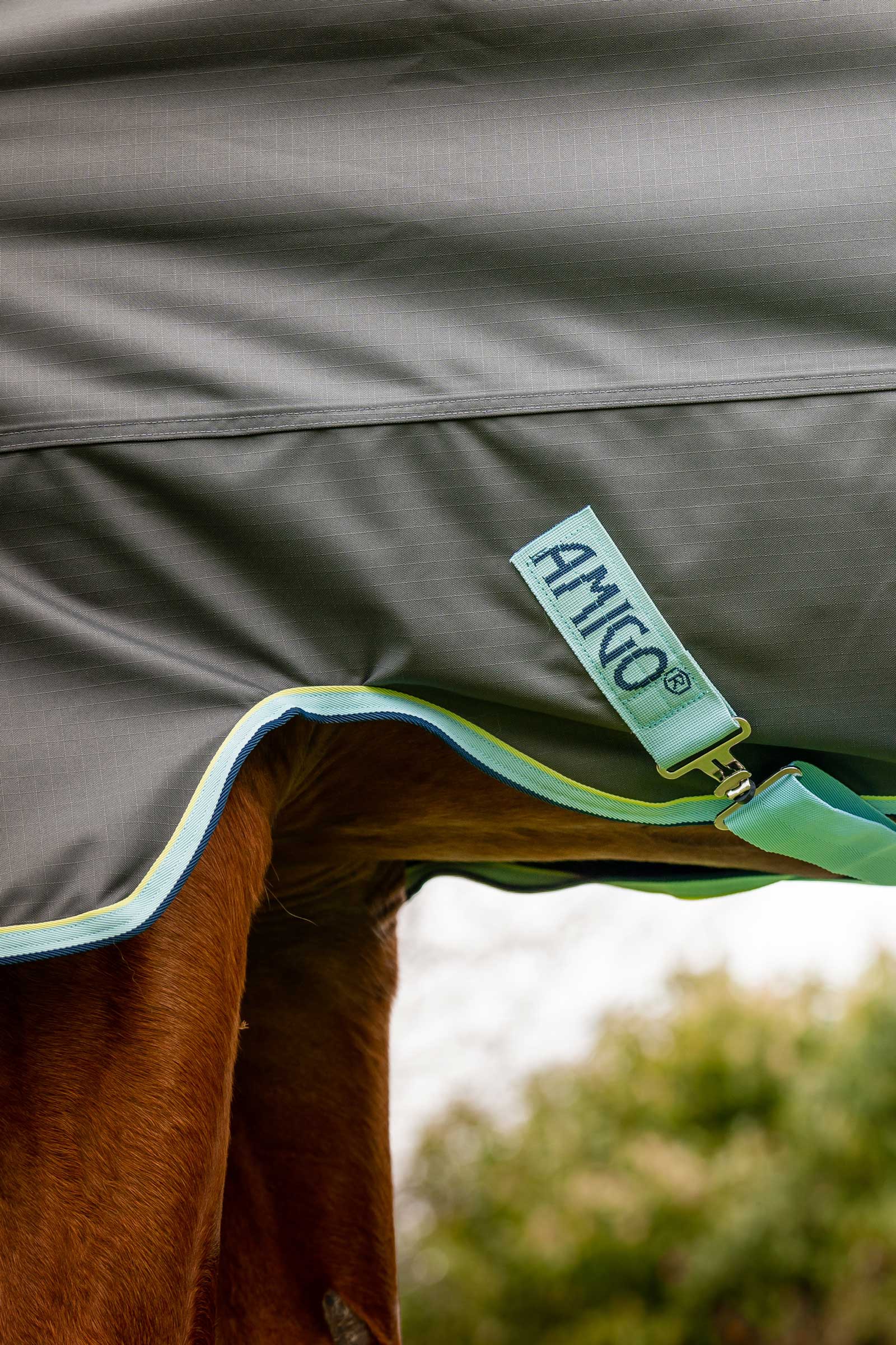 Horseware Amigo Hero Ripstop Plus couverture d'ext&eacute;rieur avec cou amovible, 200g