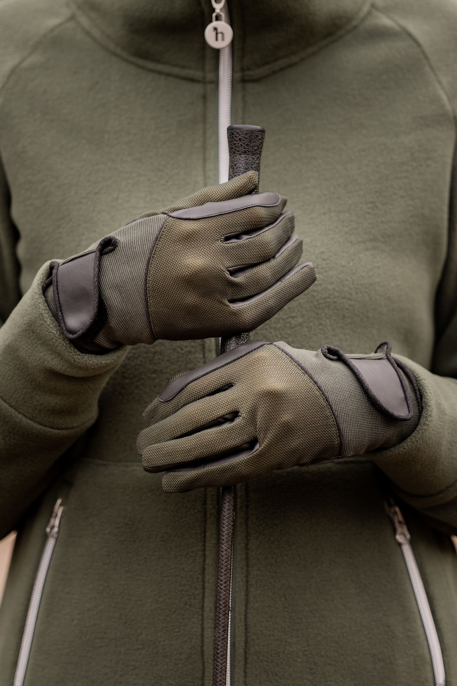 Gants d'&eacute;quitation &eacute;t&eacute; Horze Leni femme