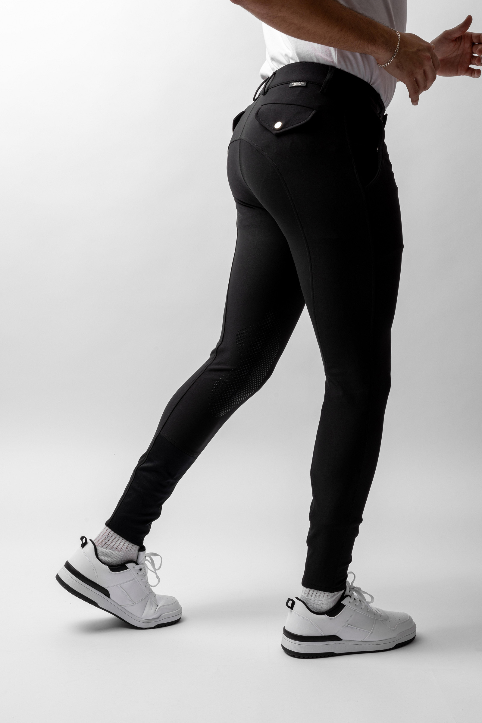 Horze Grand Prix pantalon d'équitation pour homme avec grip silicone aux genoux UPF 50+