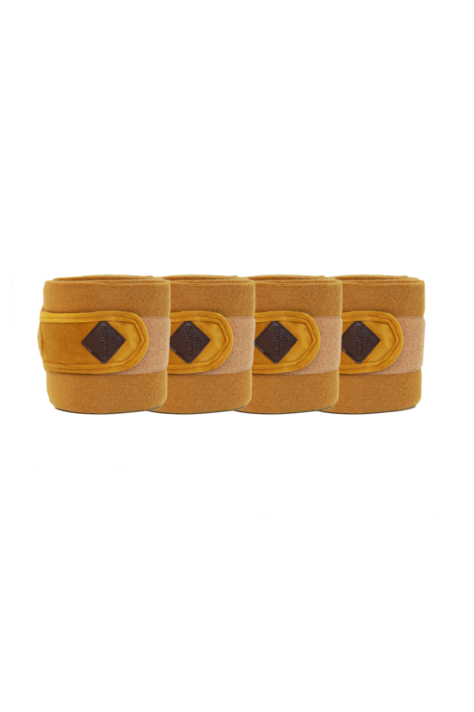Mustard Gold Bandes de Polo Velvet Kentucky Horsewear