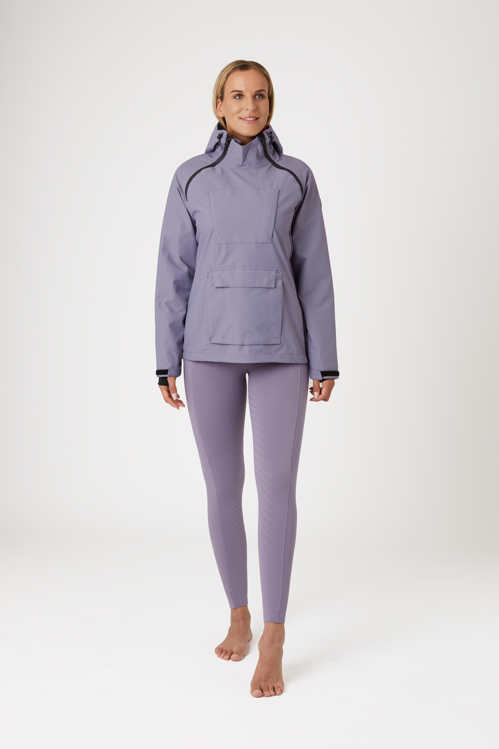 Veste d'équitation imperméable Horze Ayla avec fermetures éclair, femme