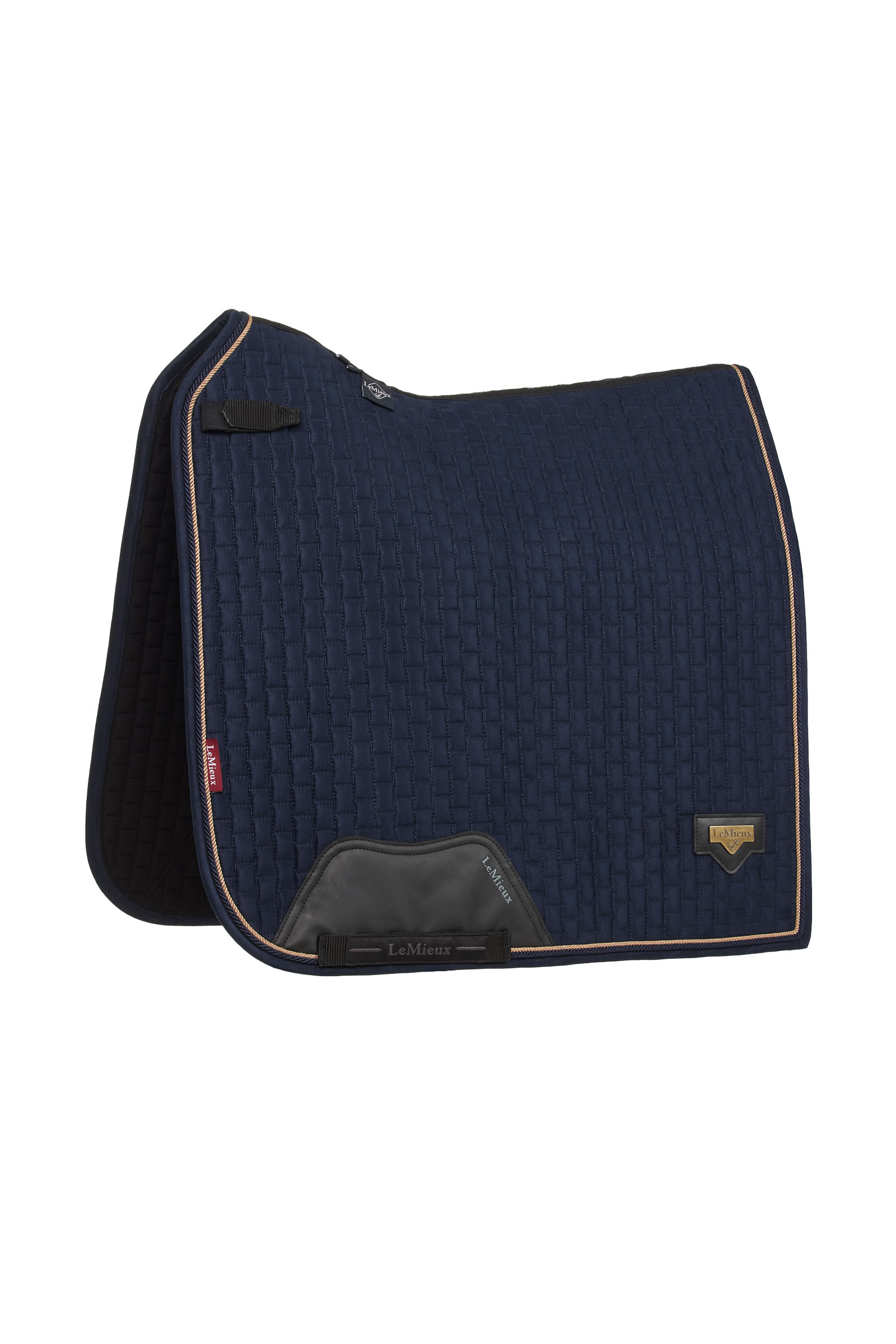 Navy LeMieux Puissance tapis de selle dressage en su&eacute;dine