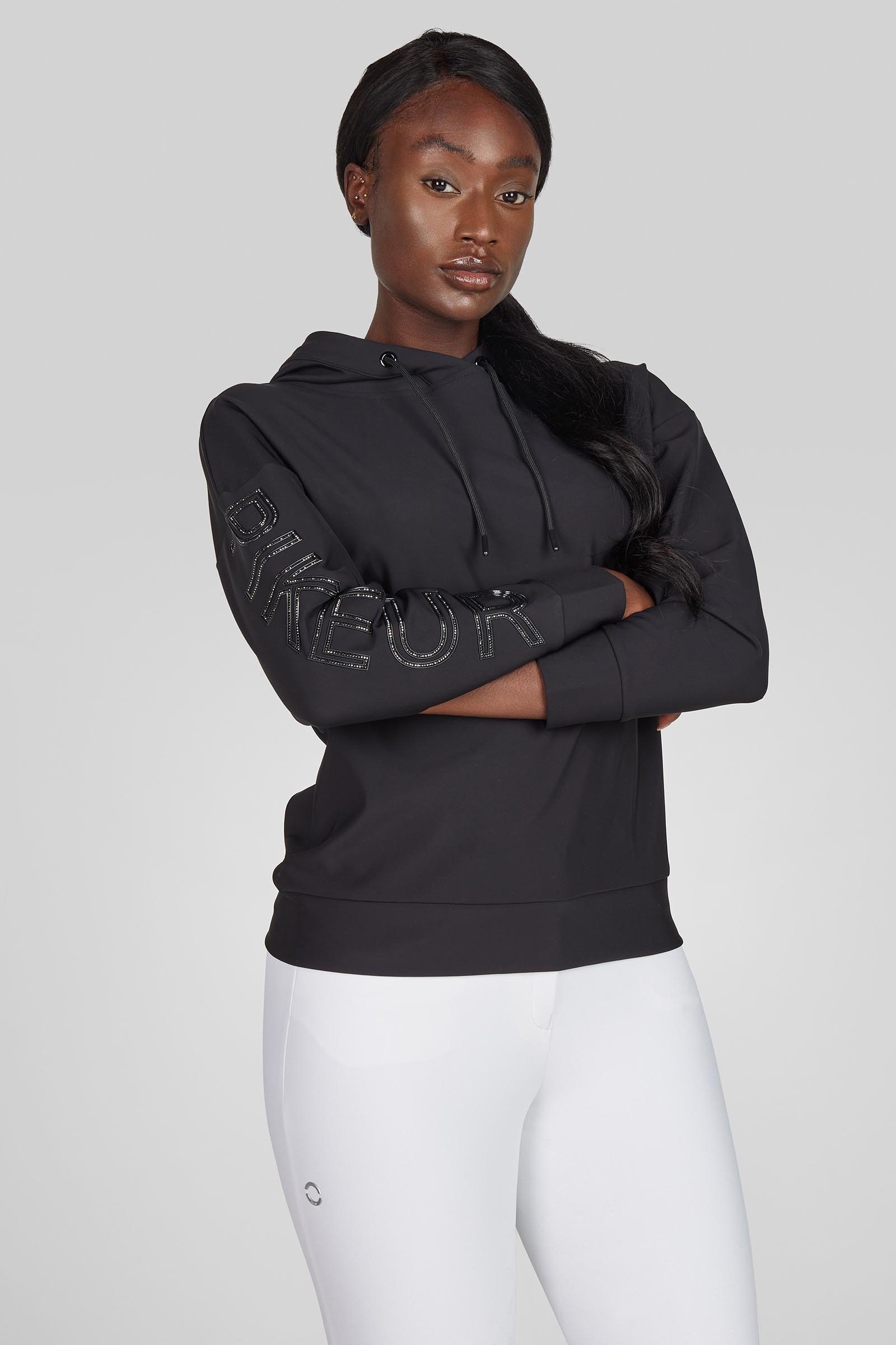 Black Pikeur sweat &agrave; capuche femme