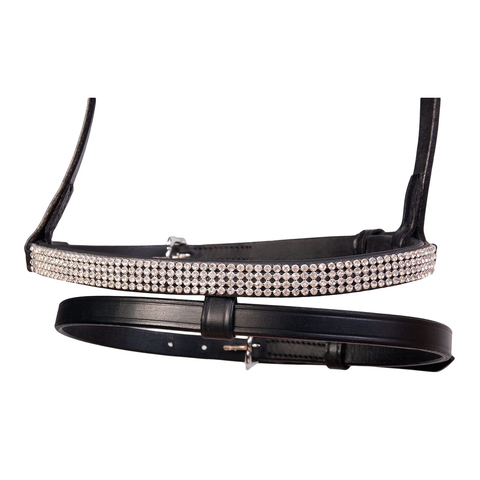 WH/AB Muserolle combinée Karlslund, 4 rangées de strass