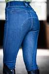 Mountain Horse Dream pantalon d&rsquo;&eacute;quitation femme en denim grip int&eacute;gral