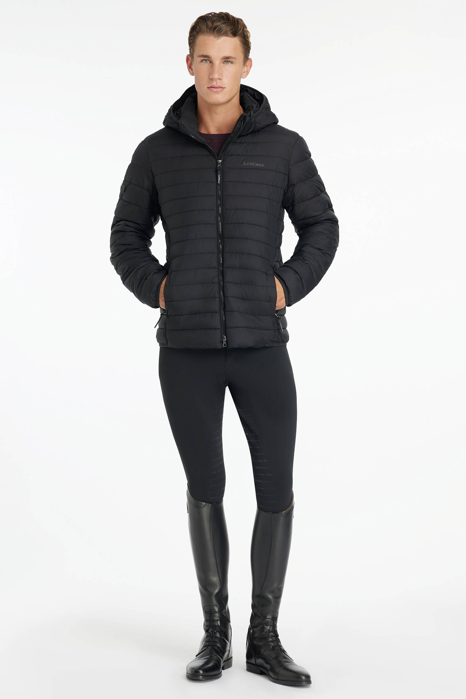 LeMieux veste matelass&eacute;e &agrave; capuche pour homme