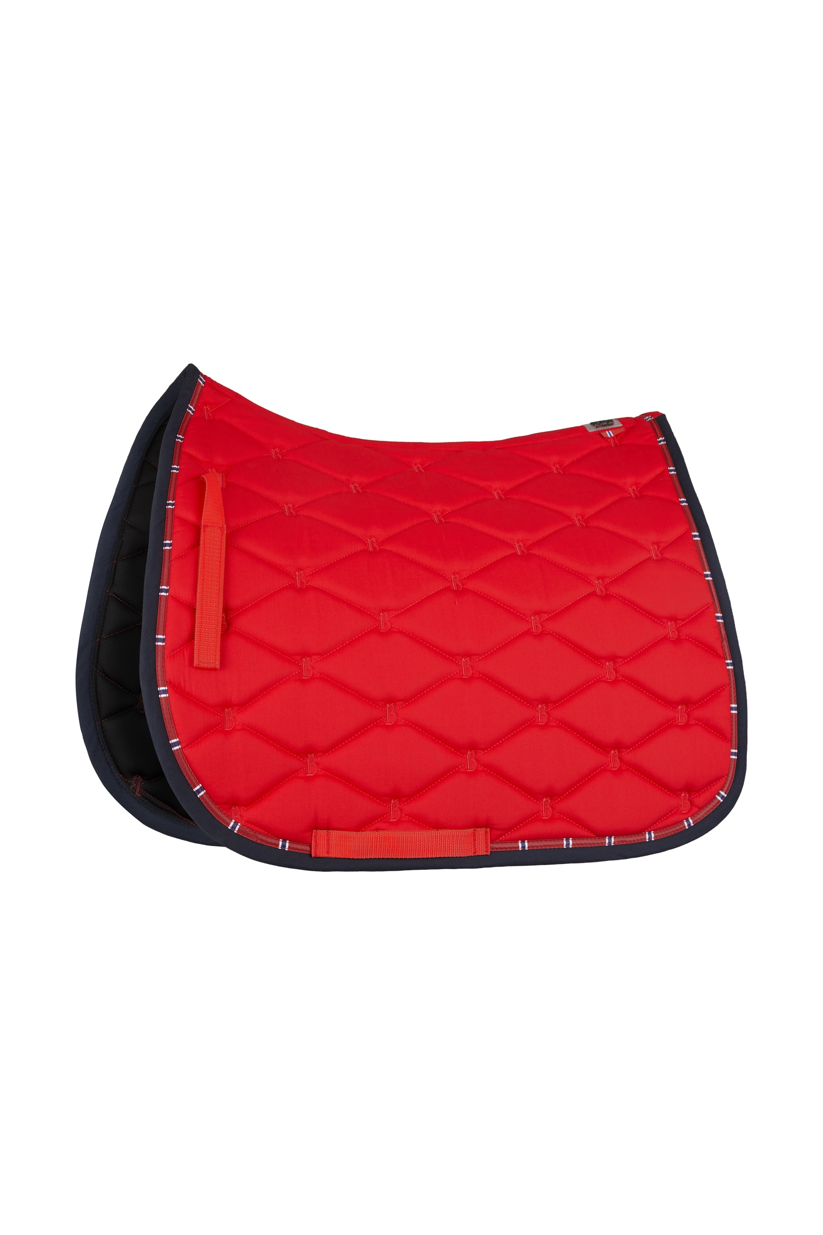Barberry Red Tapis de selle mixte B Vertigo Amory avec monogramme brod&eacute;