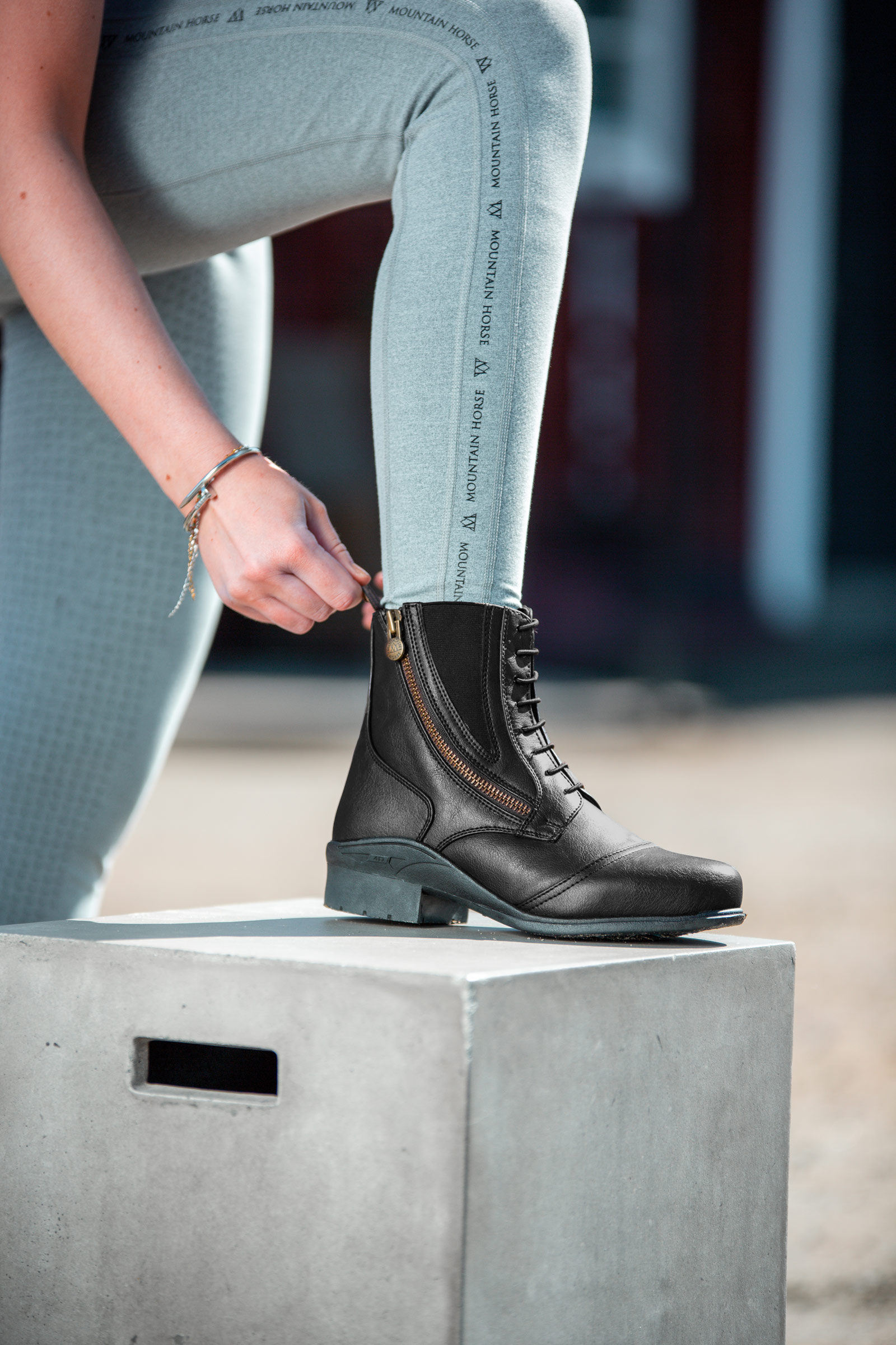 Mountain Horse Veganza Bottes Paddock avec fermeture &eacute;clair sur le c&ocirc;t&eacute;