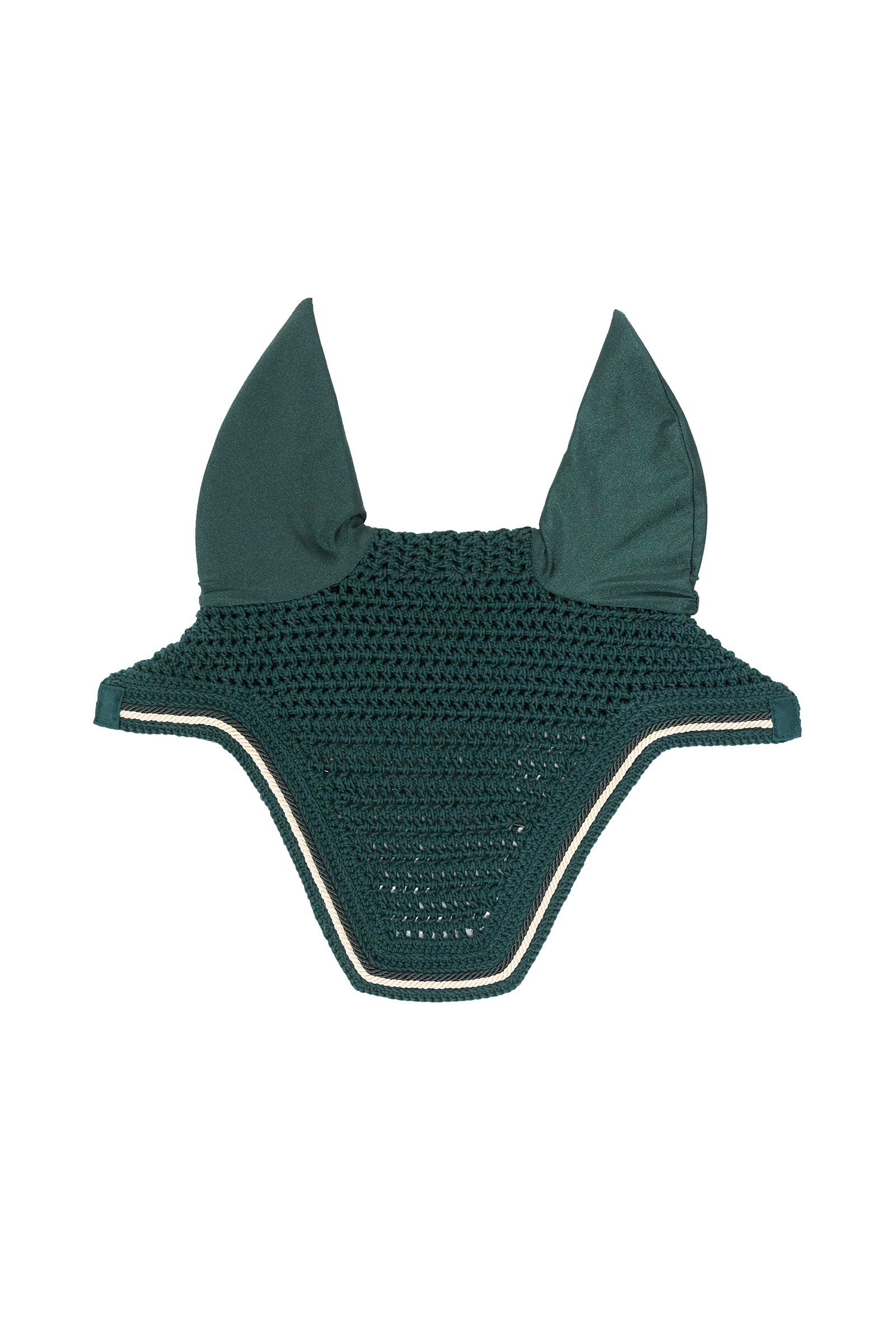 pine green Kentucky Horsewear bonnet anti-mouches Wellington Diamond Rope