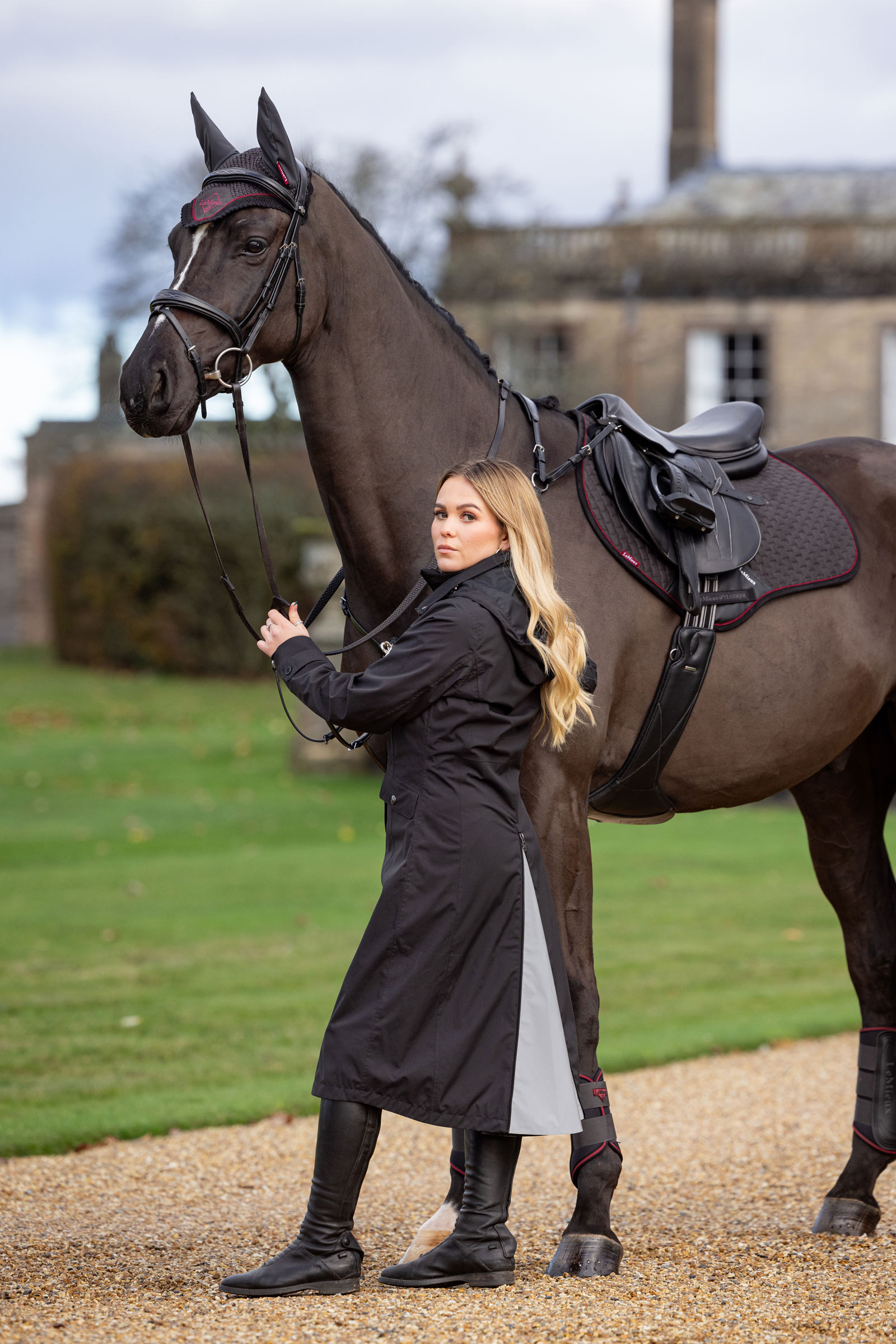 LeMieux Amelie manteau d&rsquo;&eacute;quitation imperm&eacute;able et l&eacute;ger pour femme