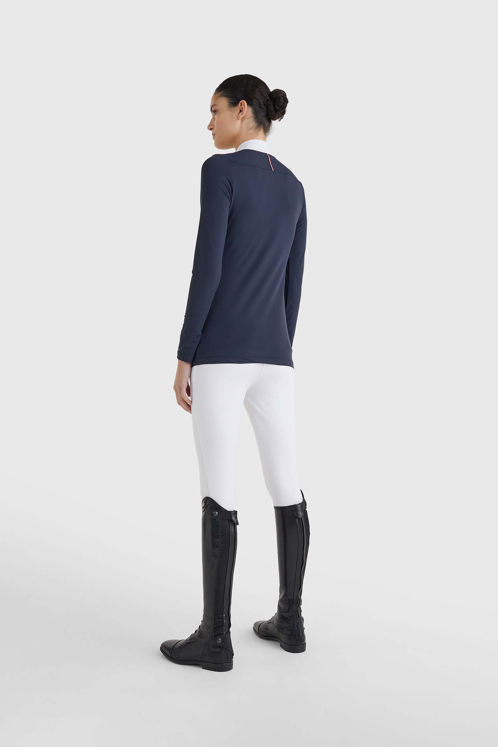 Tommy Hilfiger Equestrian T-Shirt de concours à manches longues pour femmes
