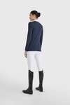 Tommy Hilfiger Equestrian T-Shirt de concours à manches longues pour femmes