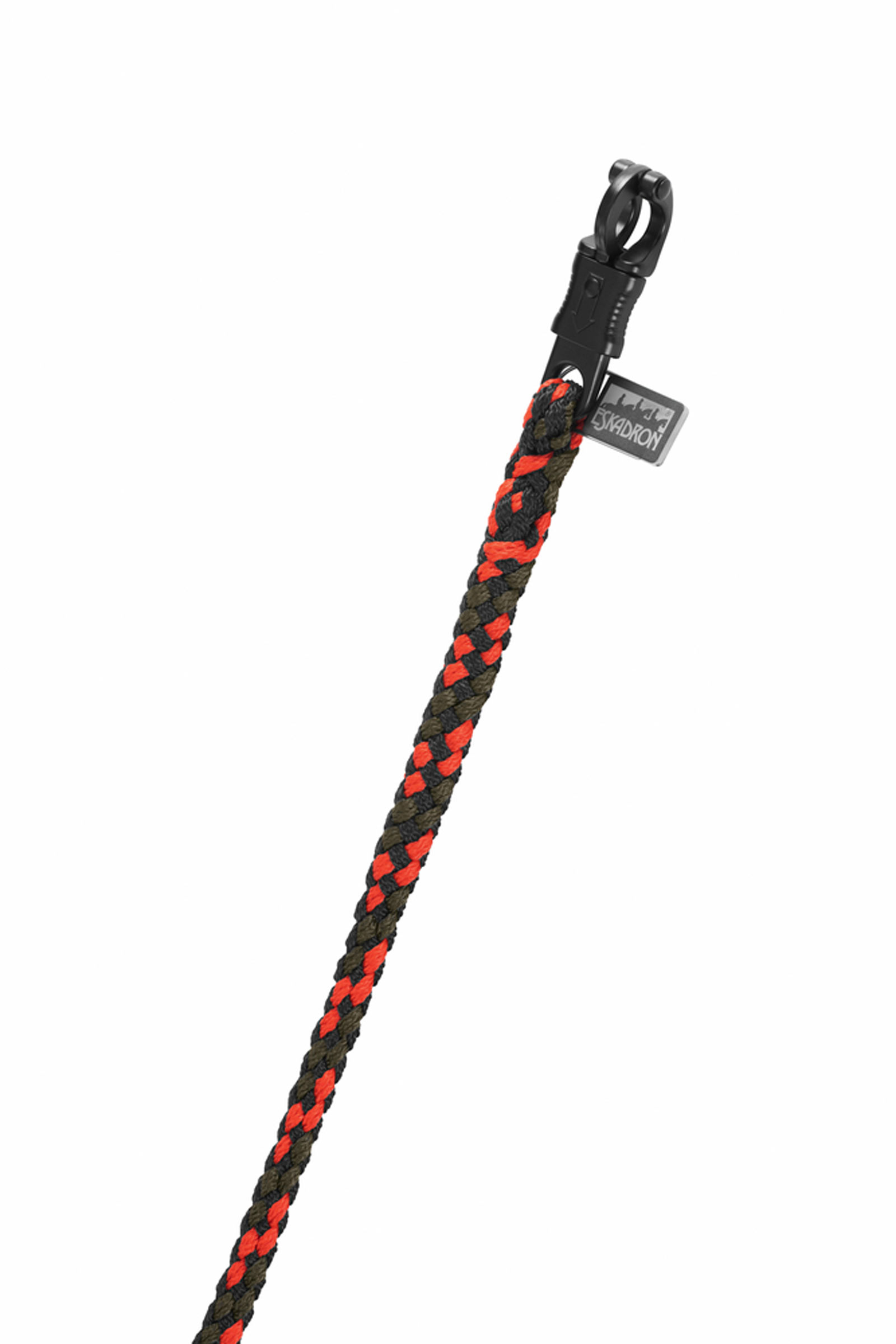 Black/Check Eskadron Dynamics AW25 longe avec mousqueton de s&eacute;curit&eacute; standard