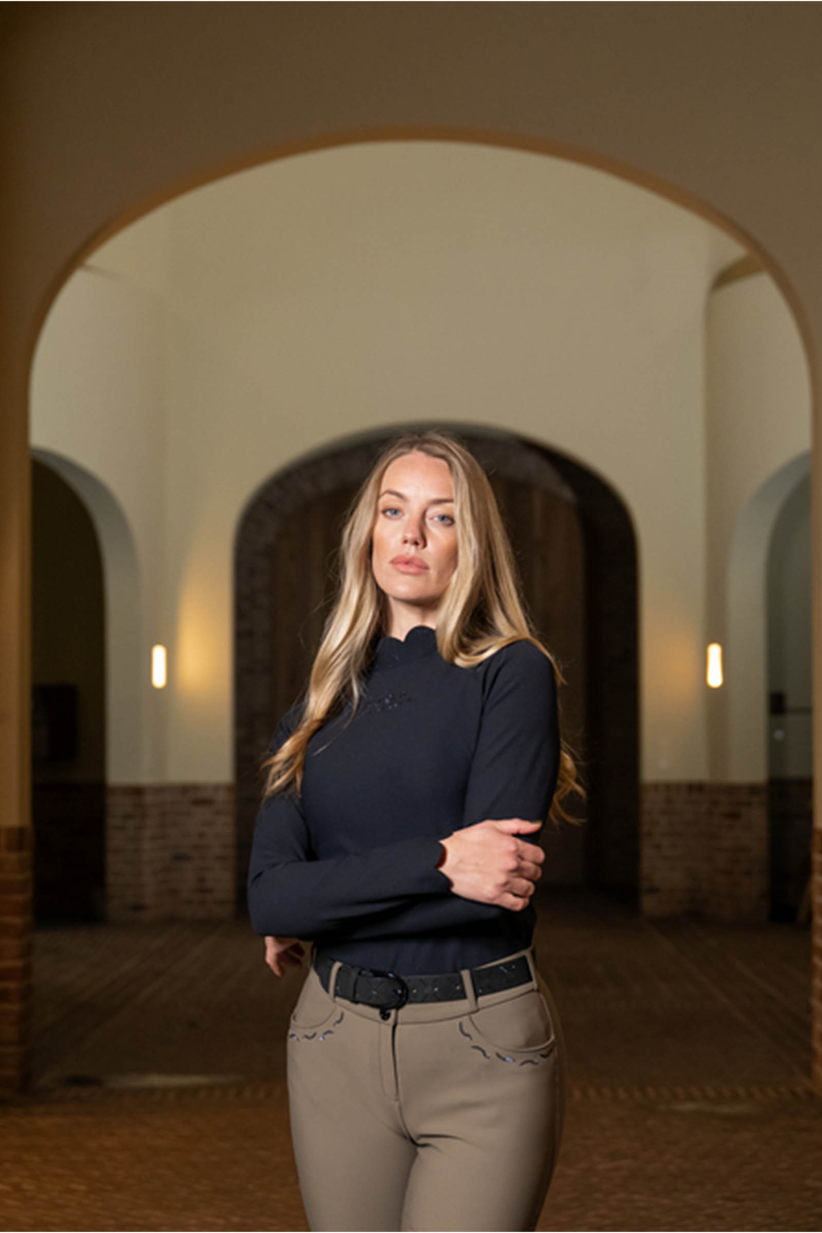 Pikeur Selection t-shirt côtelé femme