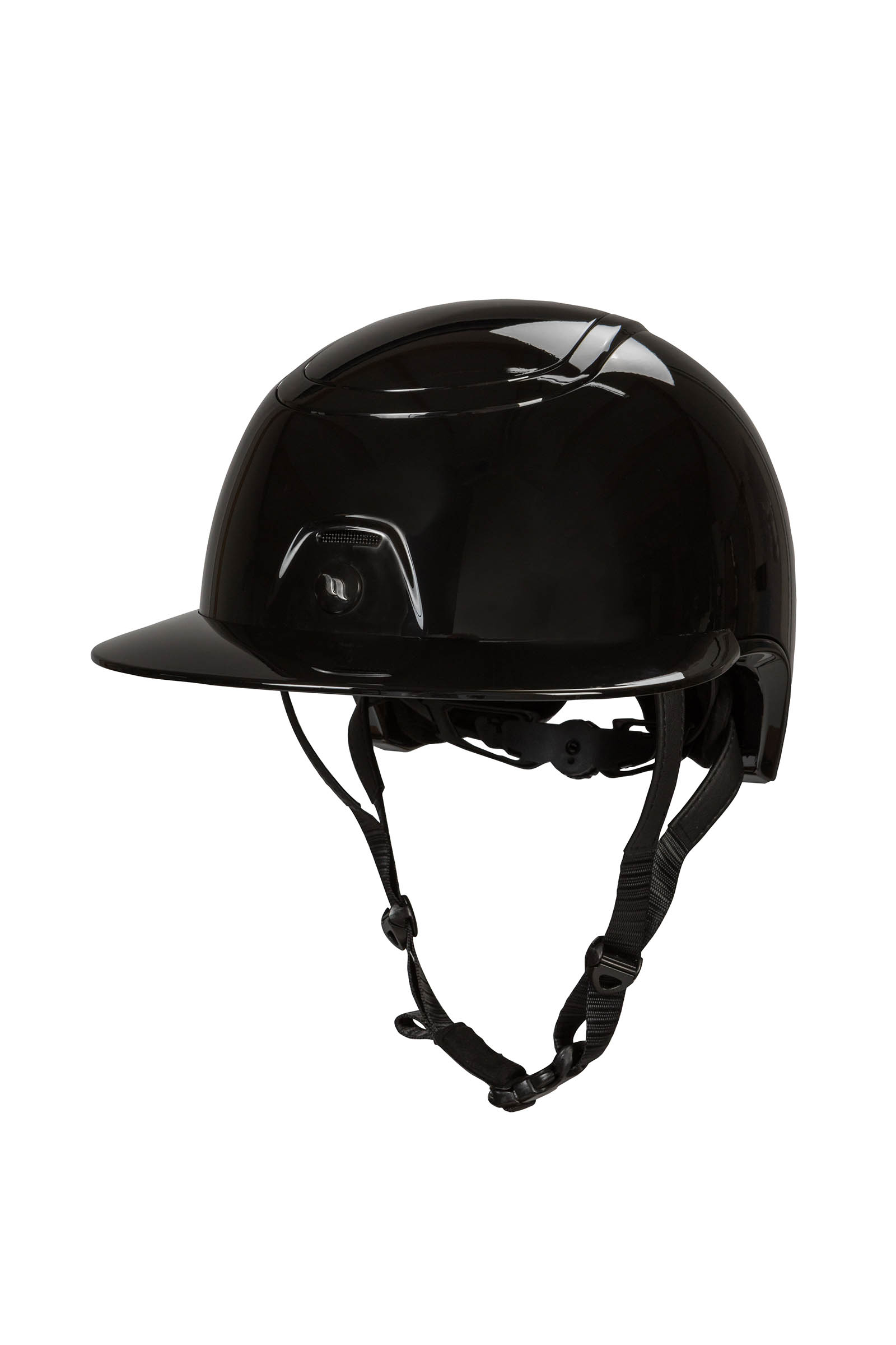 Black Back on Track Strixx Riding Helmet With Sun Visor 