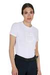 Equestro SS2026 T-shirt coton logo brillant femme  