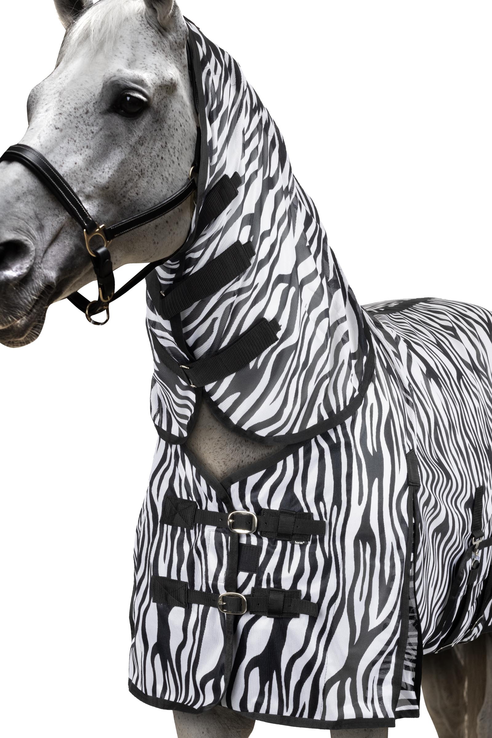 Horze Defender couverture anti-mouches avec rabat ventral