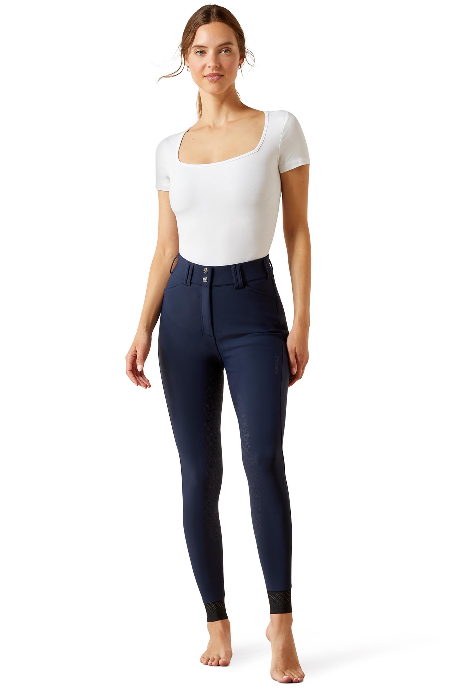 Ariat Tri Factor 2.0 Frost culotte d’équitation femme isolée full seat